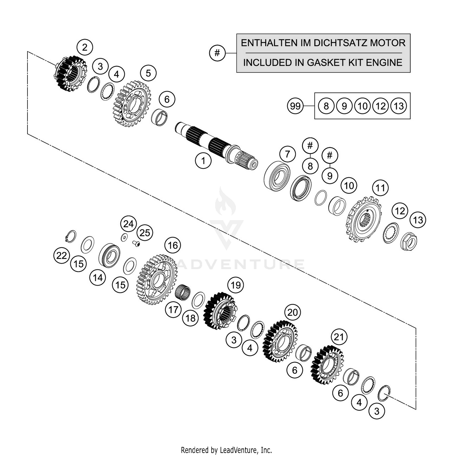 TRANSMISSION II - COUNTERSHAFT