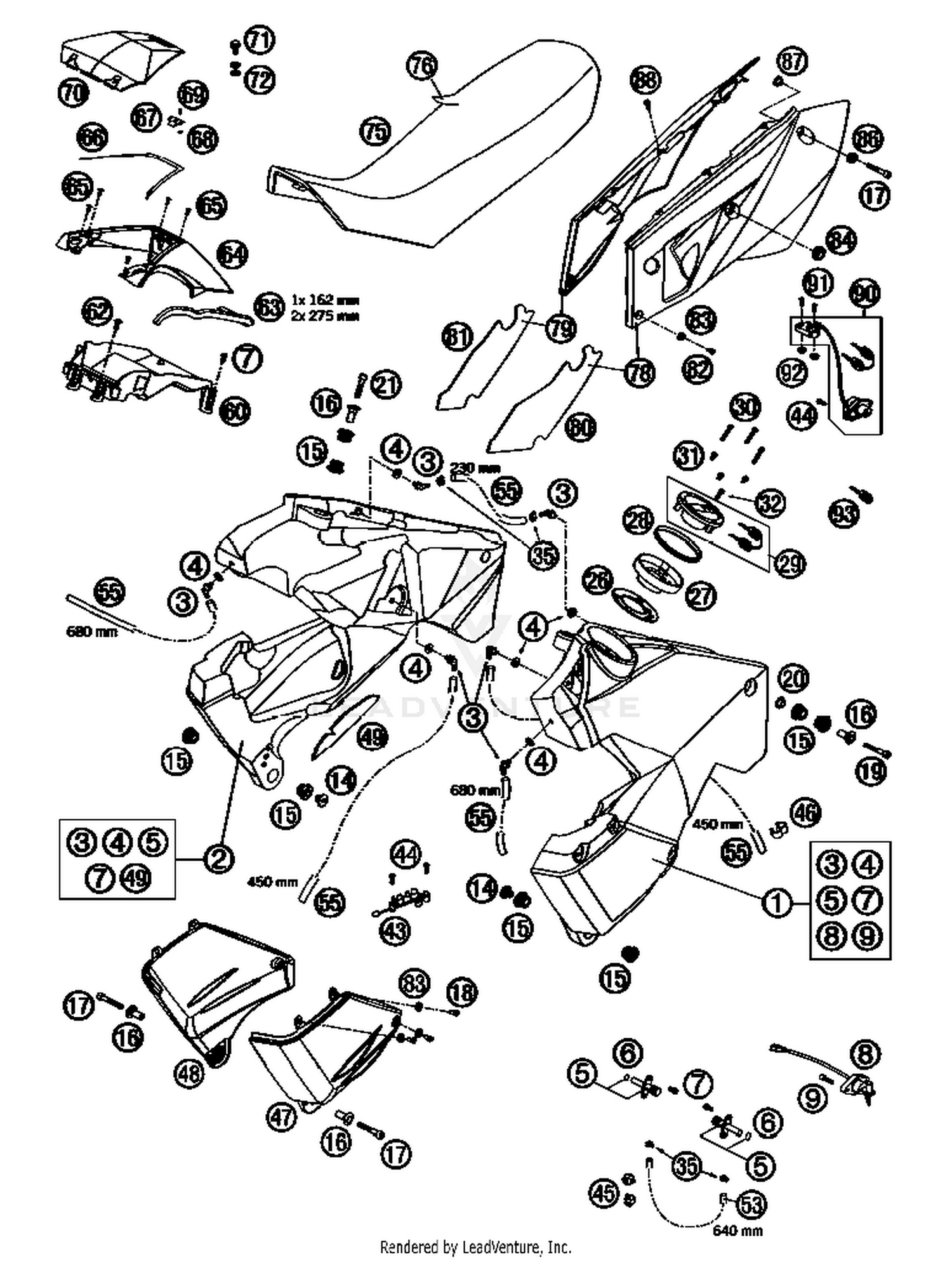 Tank, Seat, Cover