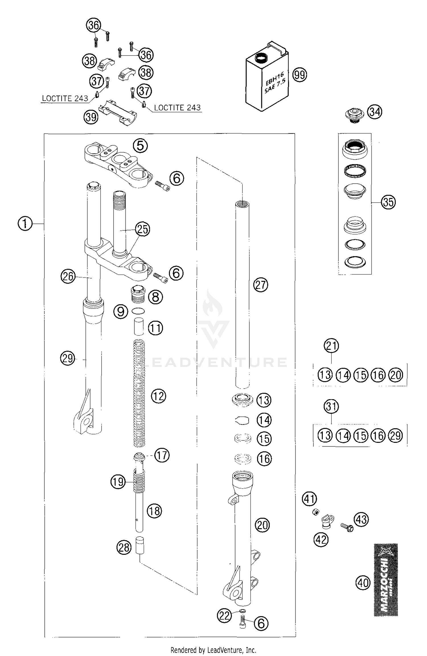 Front Fork Marzocchi