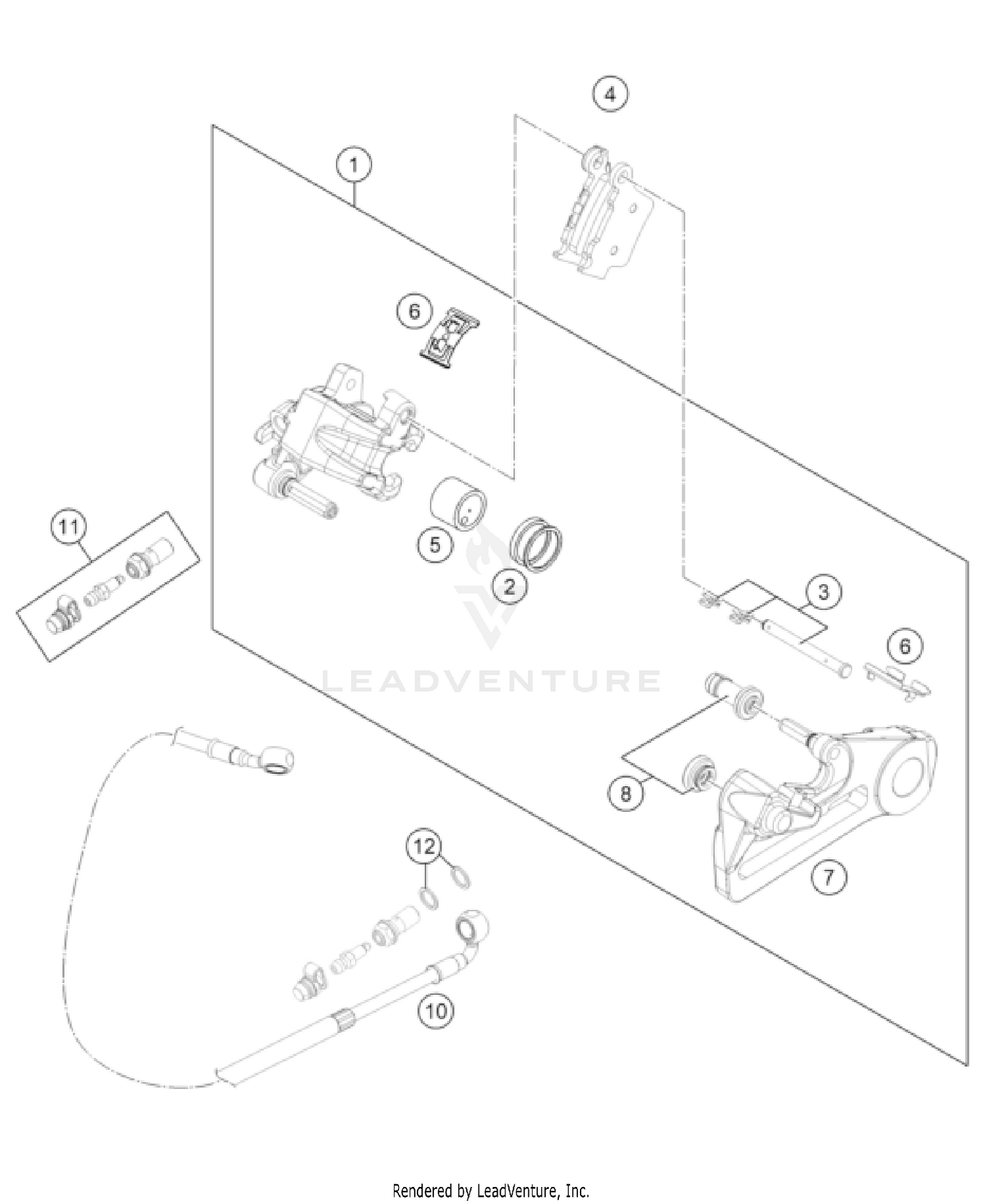 REAR BRAKE CALIPER