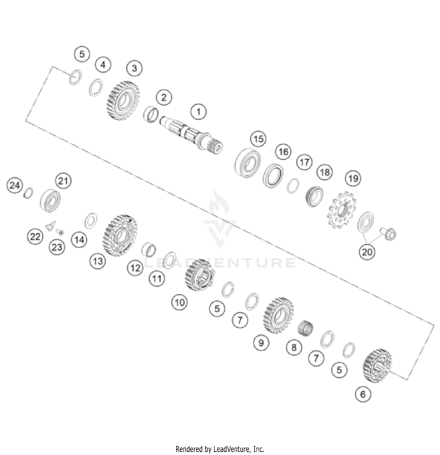 TRANSMISSION II - COUNTERSHAFT