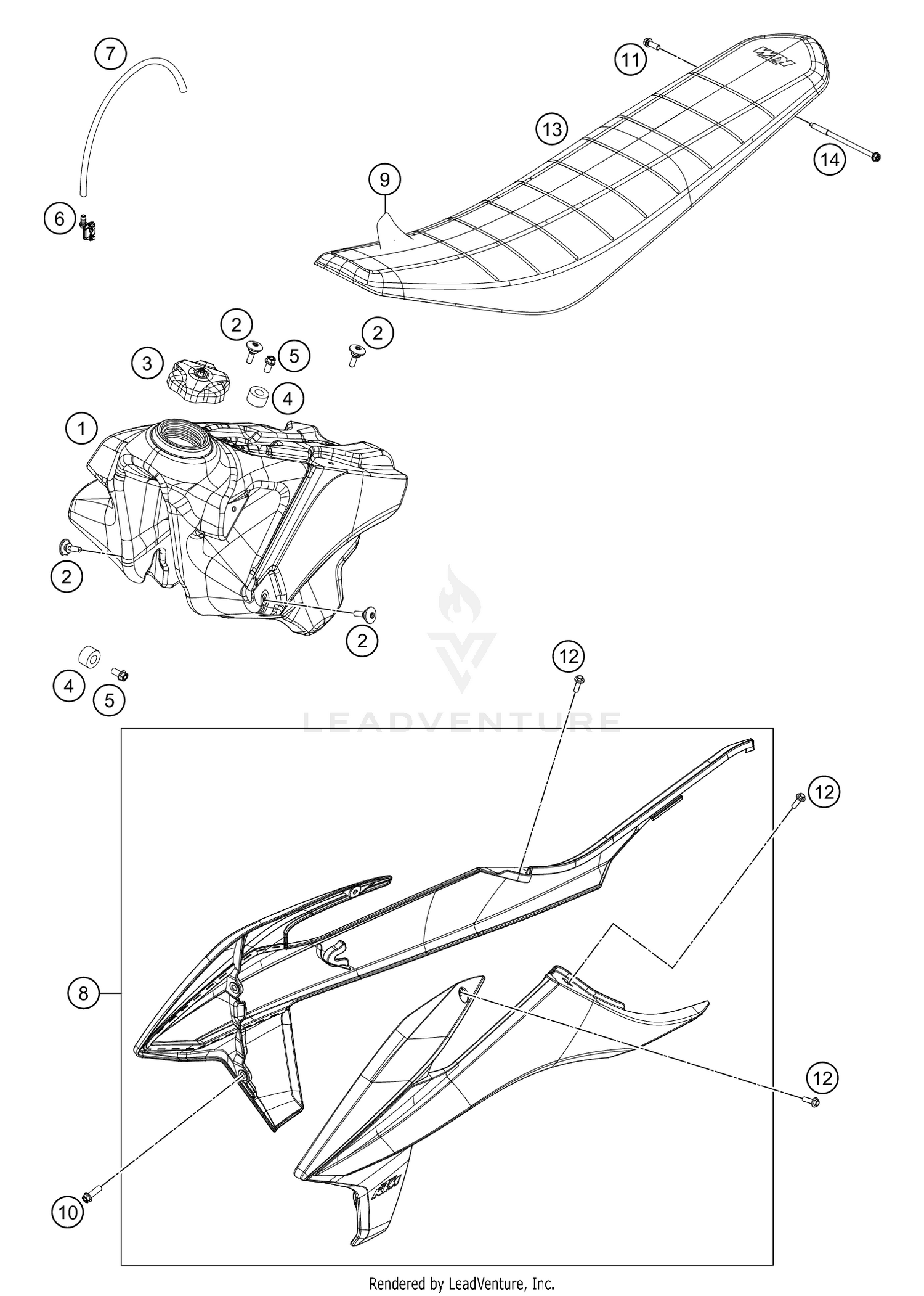 TANK, SEAT