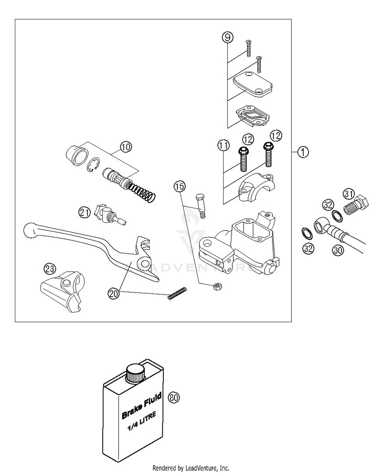 Hand Brake Cylinder Brembo
