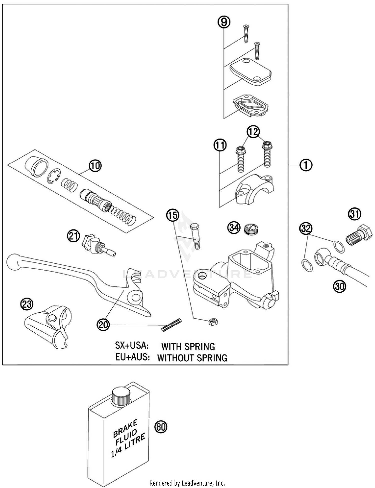 HAND BRAKE CYLINDER