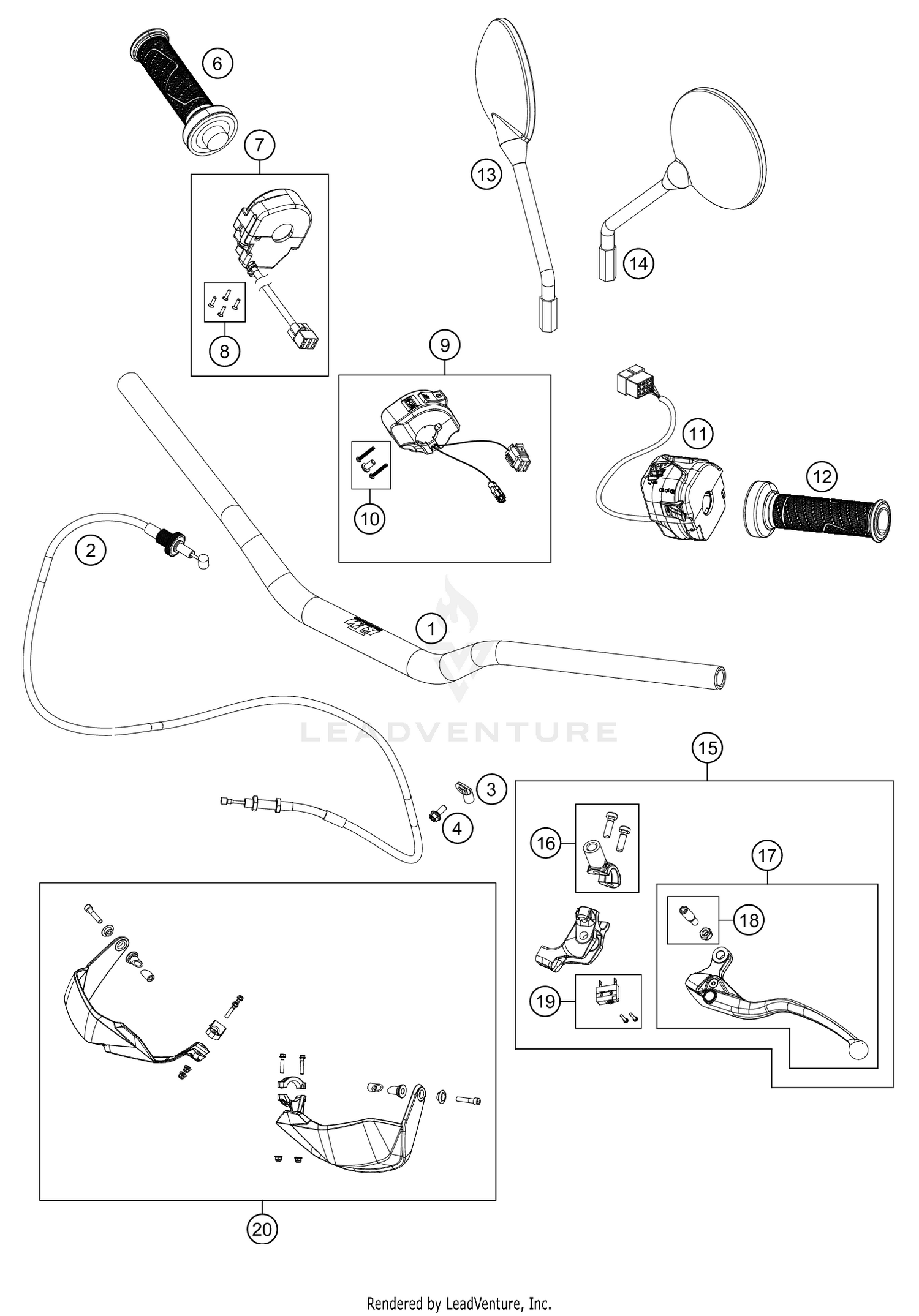 HANDLEBAR, CONTROLS