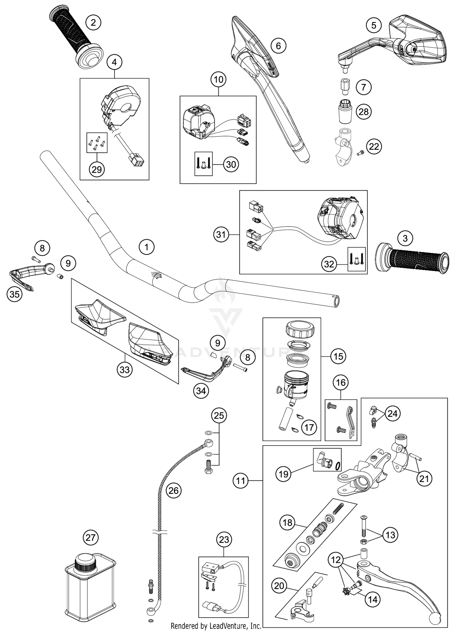 HANDLEBAR, CONTROLS