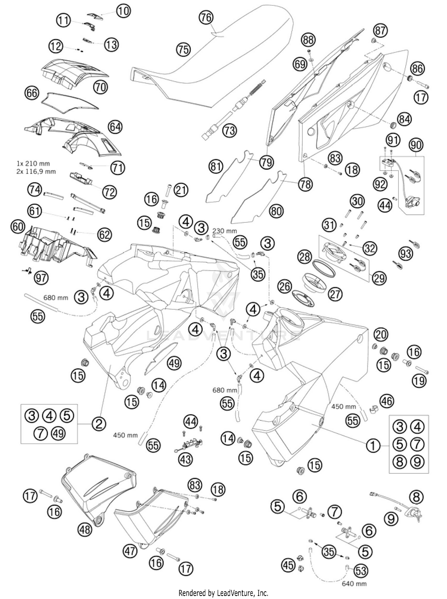 Tank, Seat, Cover