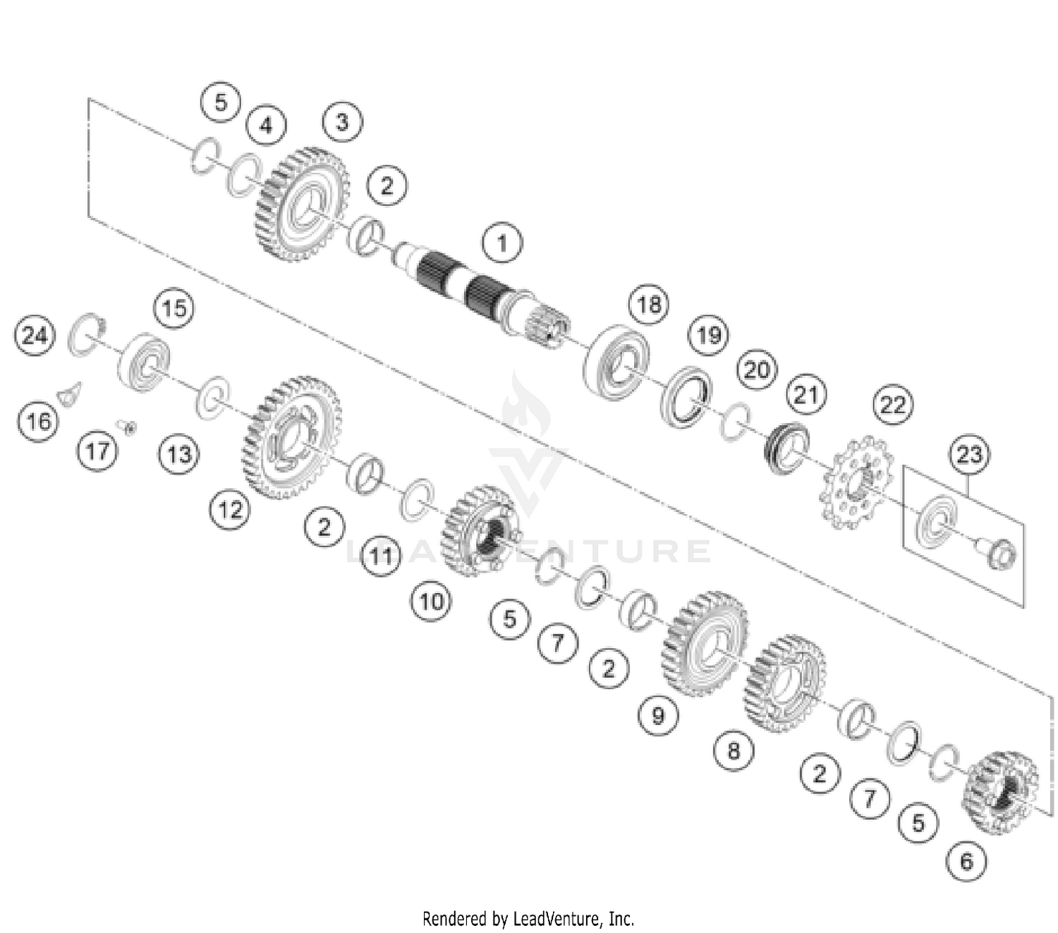 TRANSMISSION II - COUNTERSHAFT