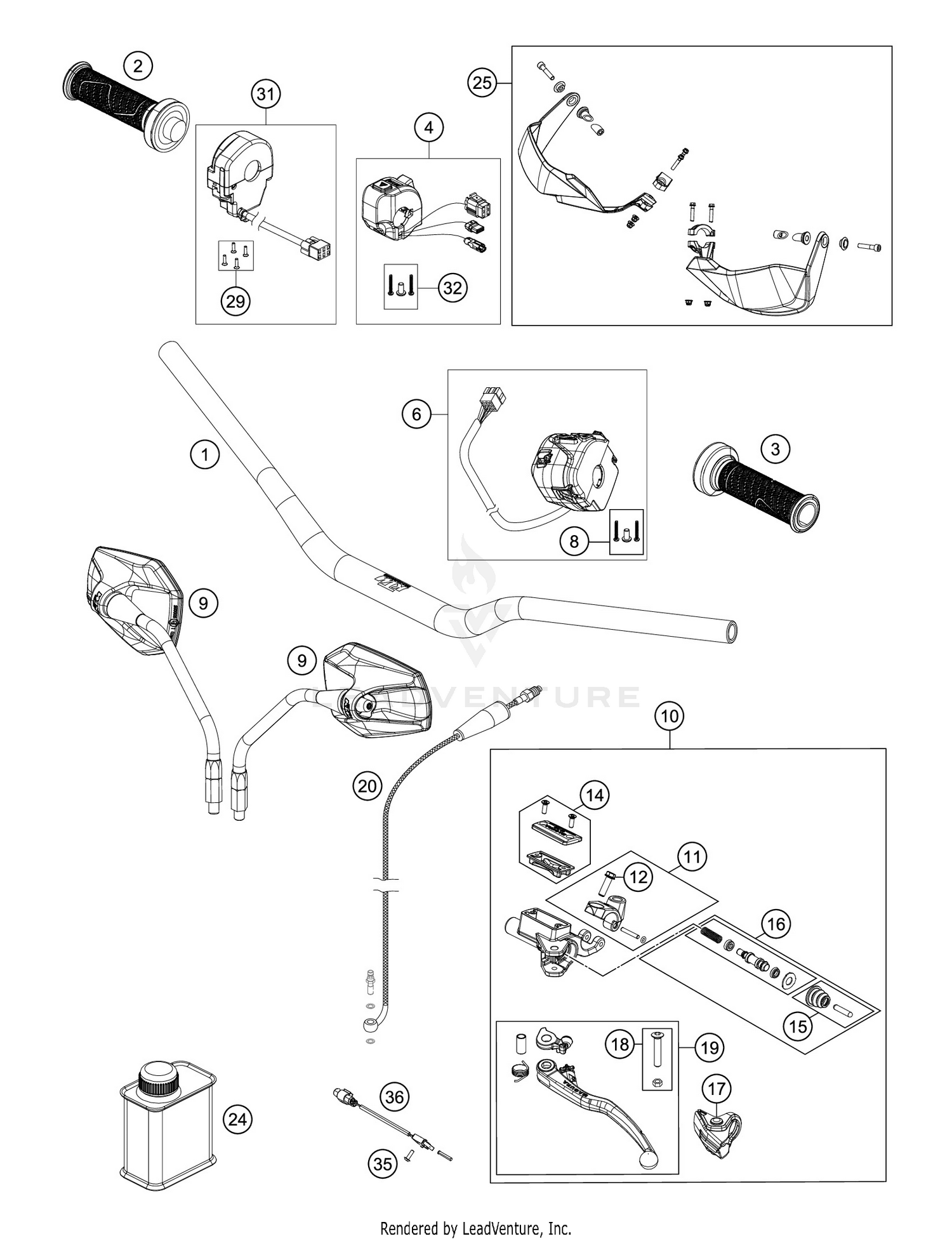 HANDLEBAR, CONTROLS