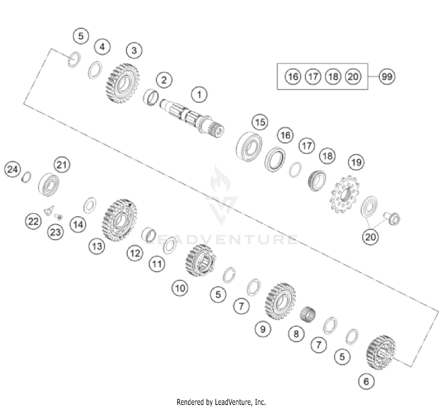 TRANSMISSION II - COUNTERSHAFT