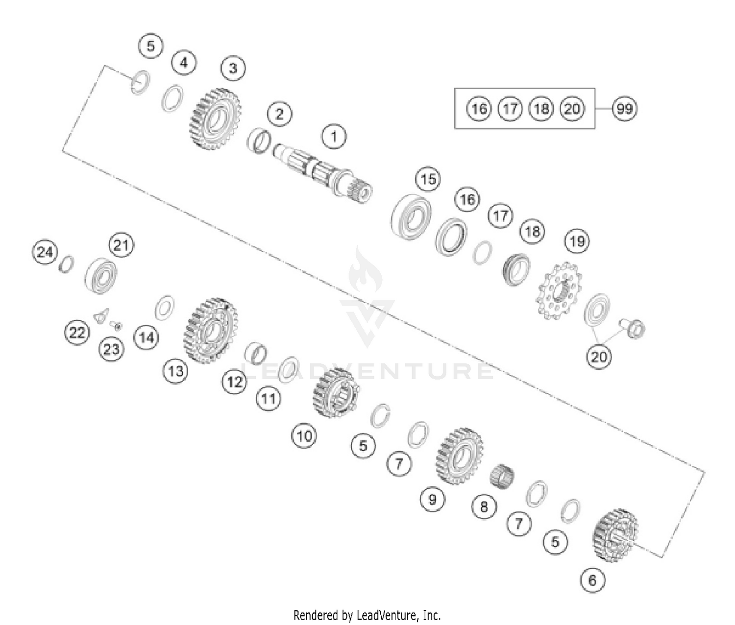 TRANSMISSION II - COUNTERSHAFT