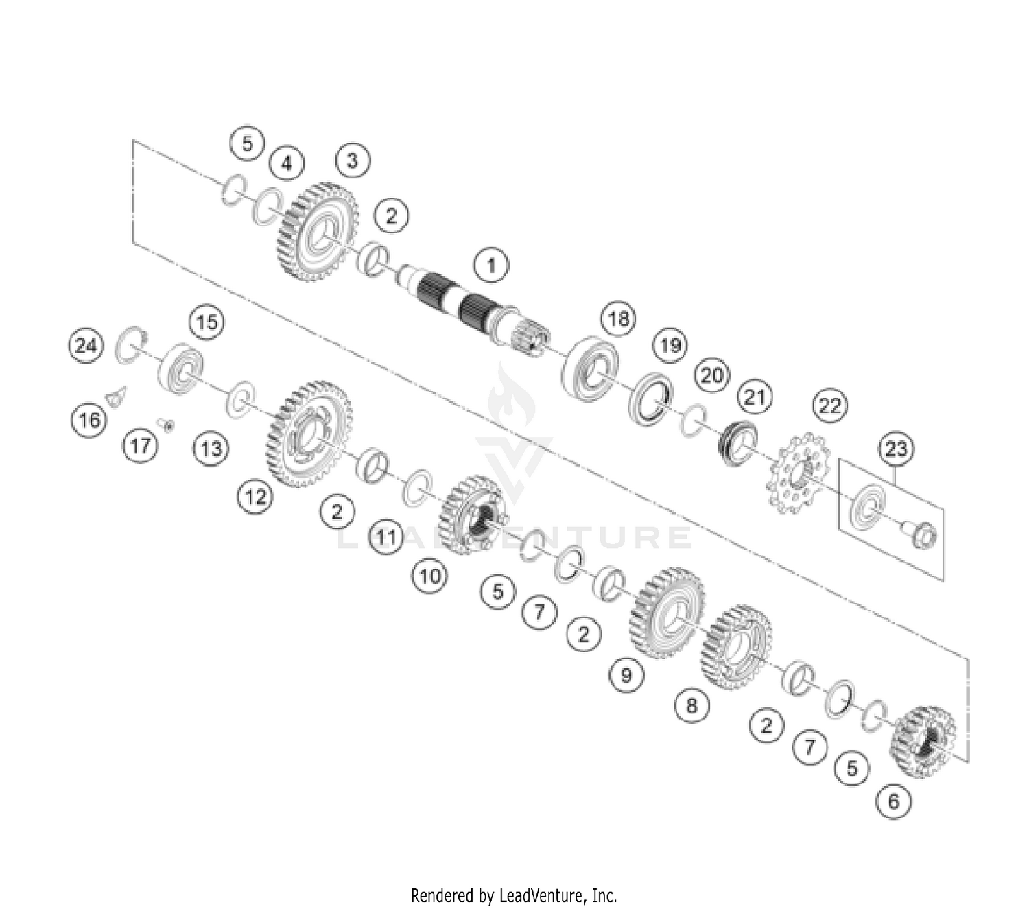TRANSMISSION II - COUNTERSHAFT