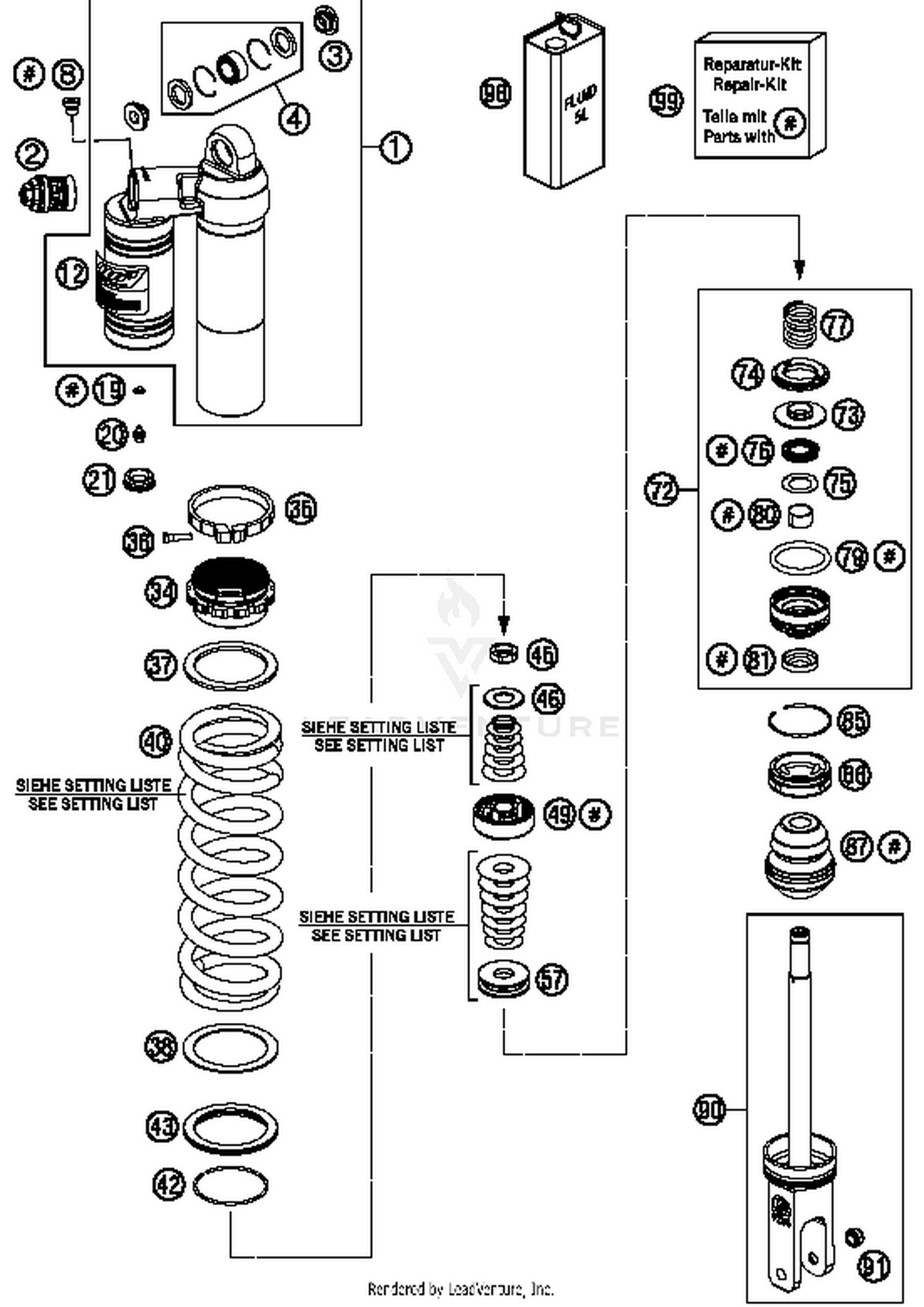 Shock Absorber Disassembled