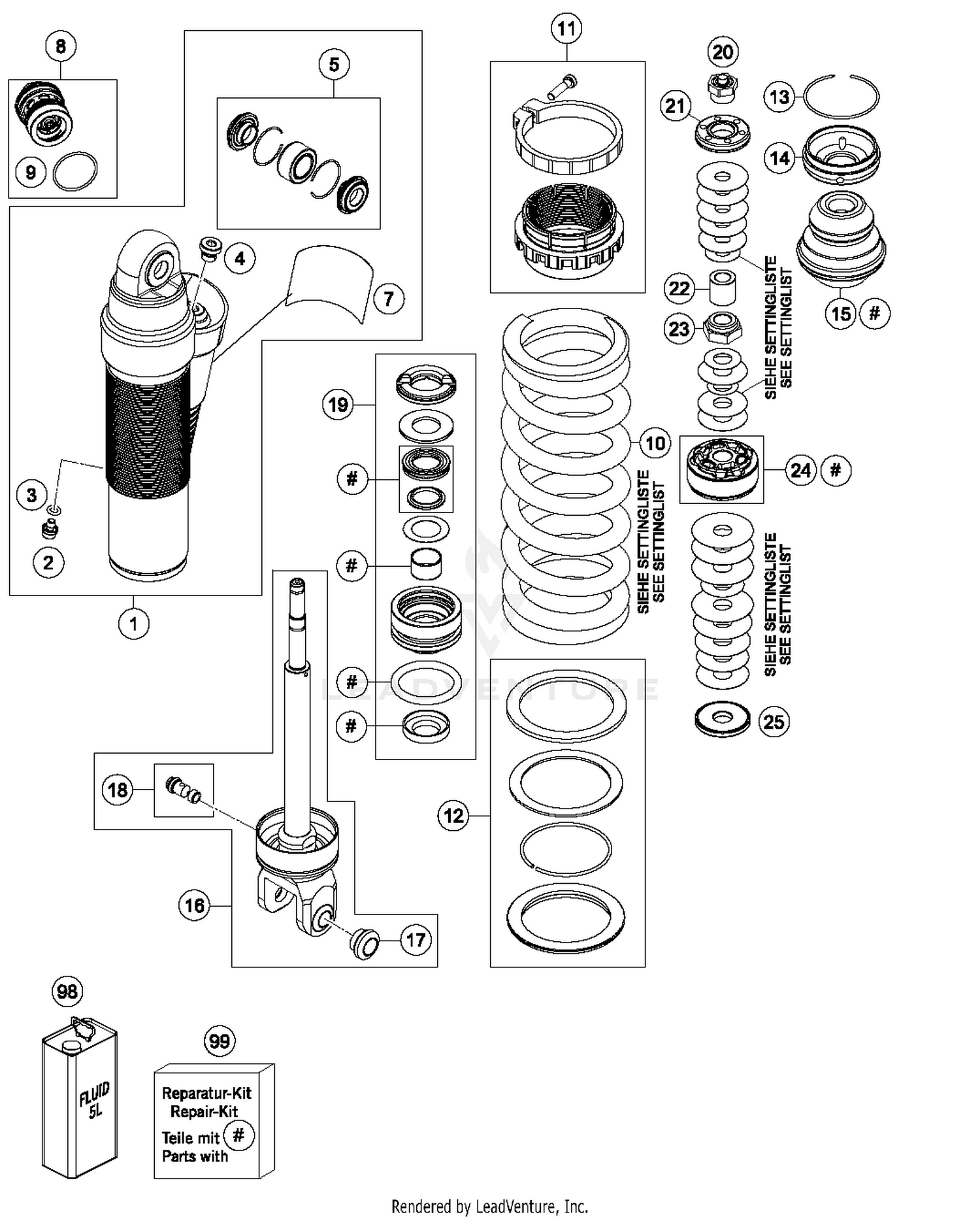 Shock Absorber Disassembled