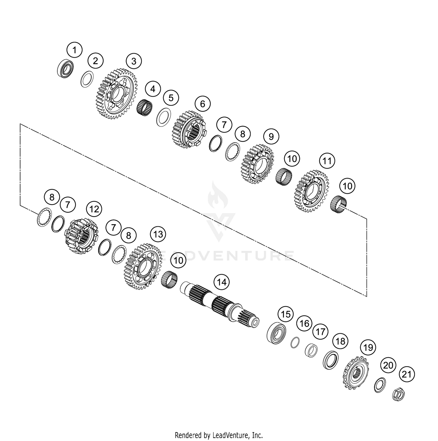 TRANSMISSION II - COUNTERSHAFT