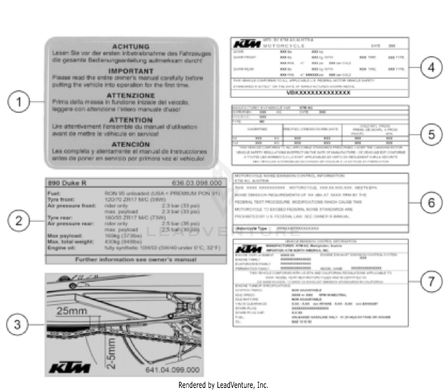 TECHNIC INFORMATION STICKER