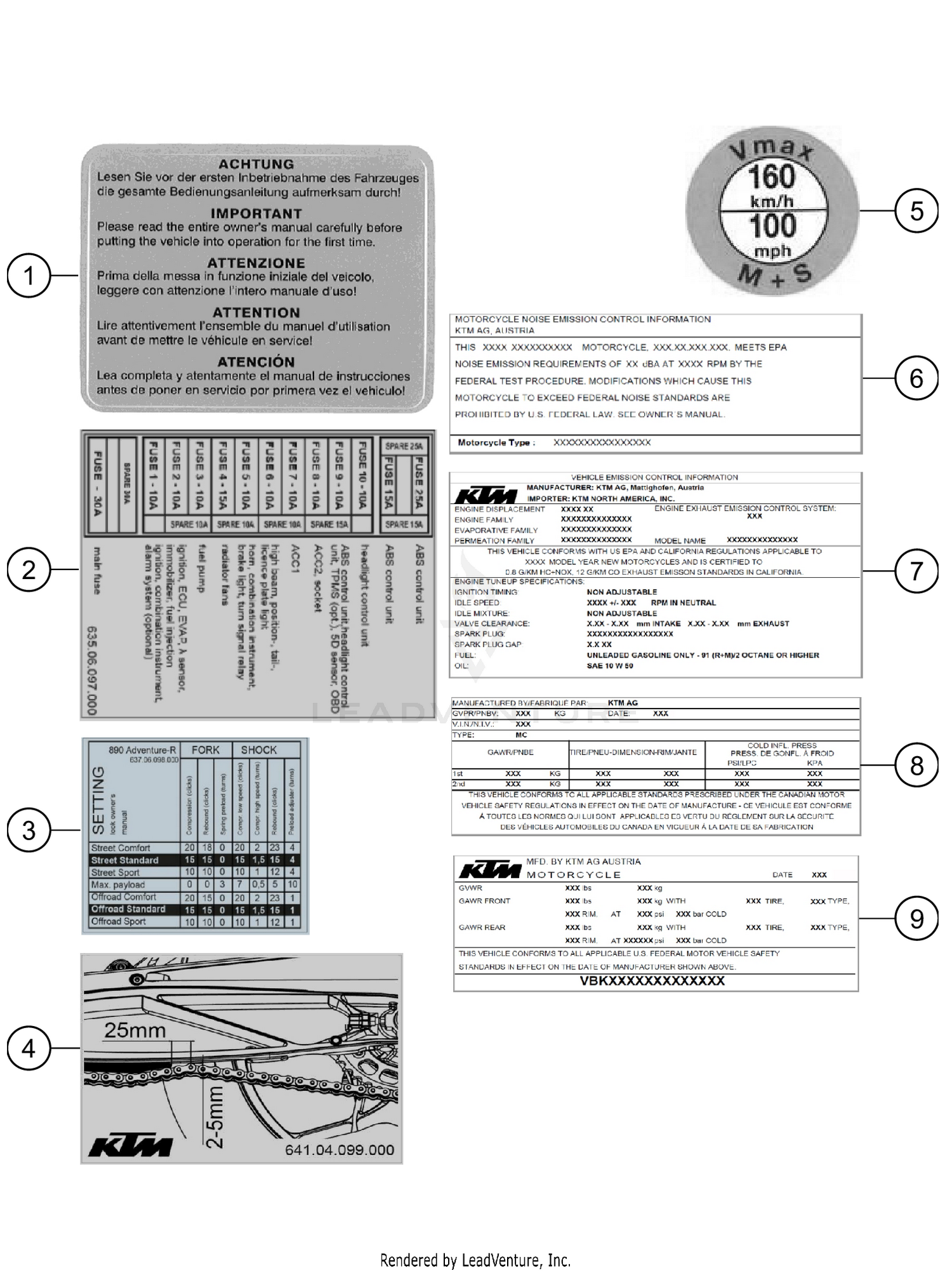 TECHNIC INFORMATION STICKER