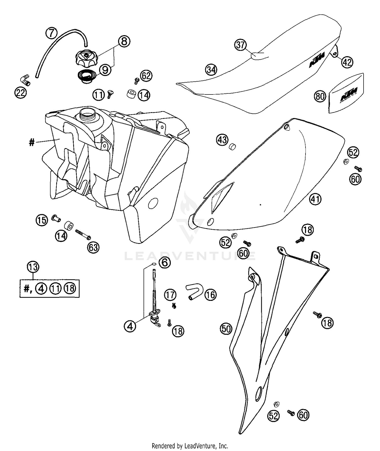 Tank, Seat, Cover