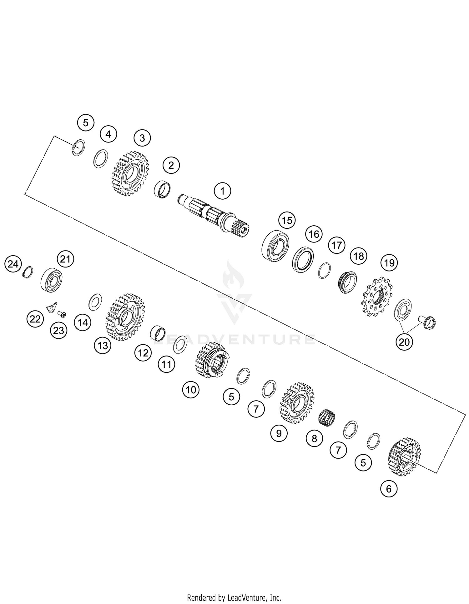 TRANSMISSION II - COUNTERSHAFT