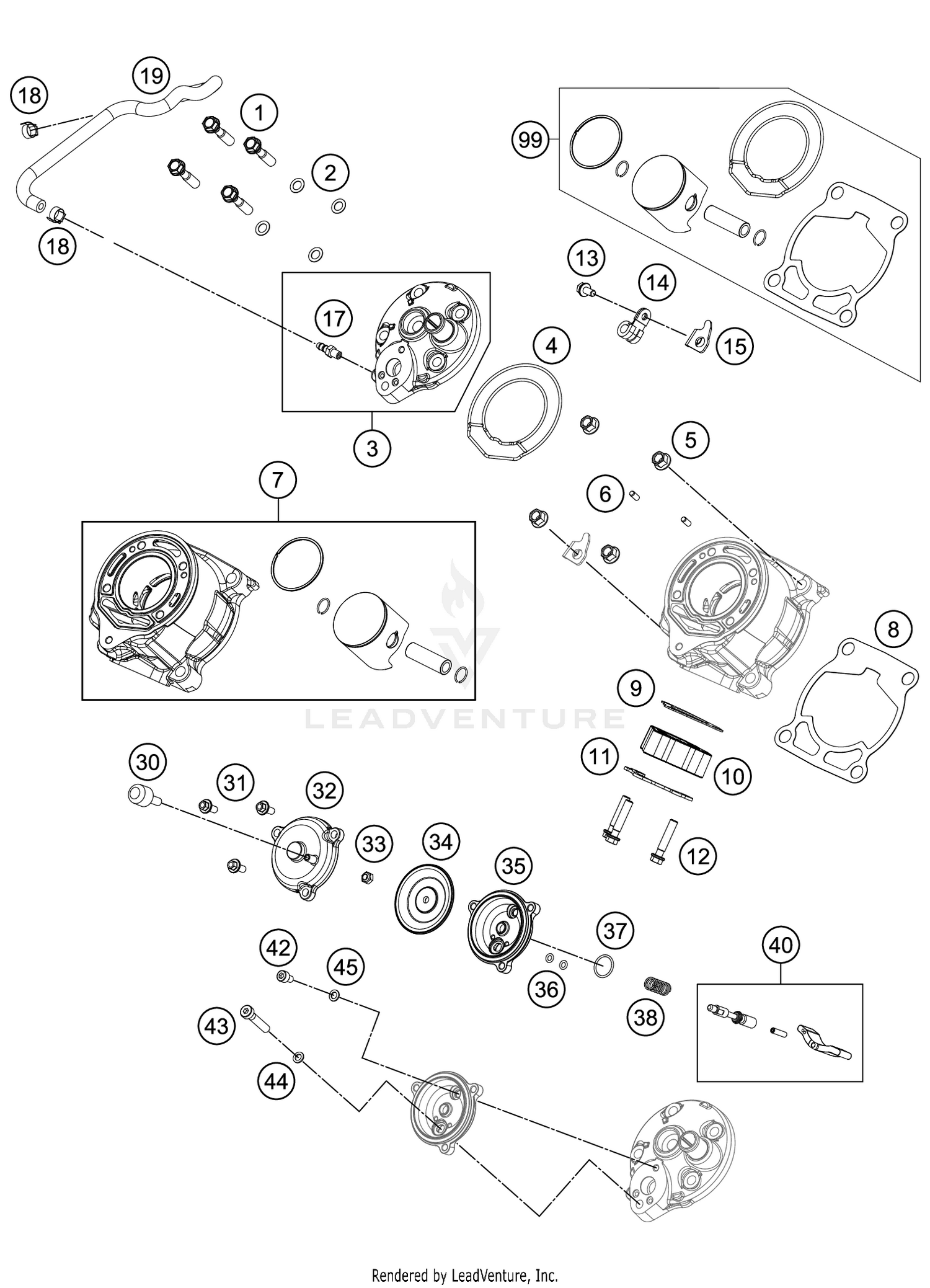 CYLINDER, CYLINDER HEAD