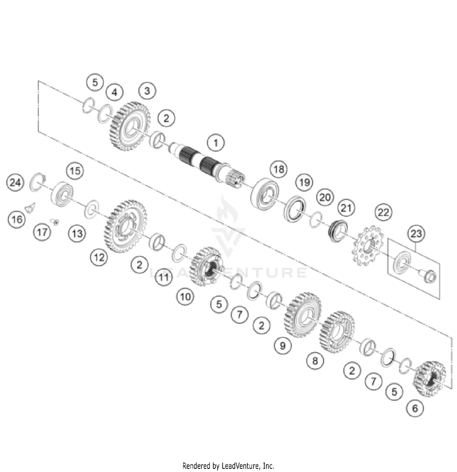 TRANSMISSION II - COUNTERSHAFT
