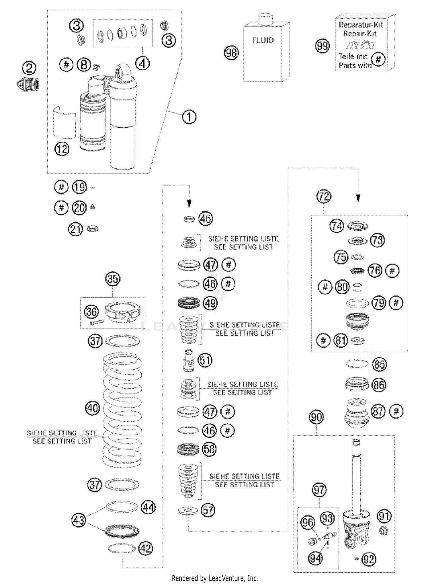 Shock Absorber Disassembled