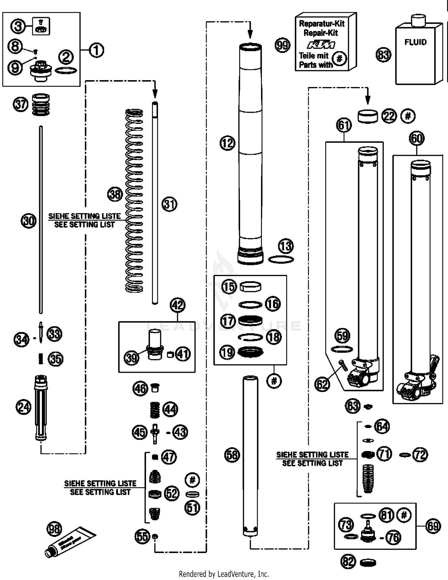 Front Fork Disassembled