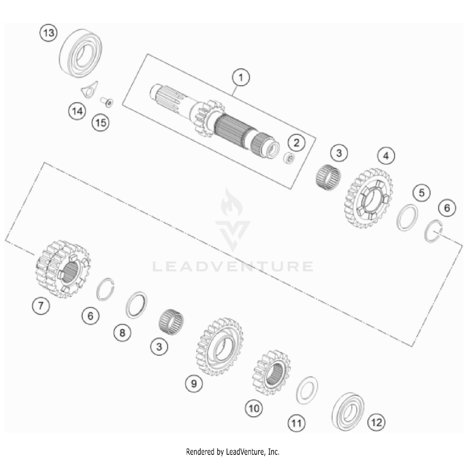 TRANSMISSION I - MAIN SHAFT