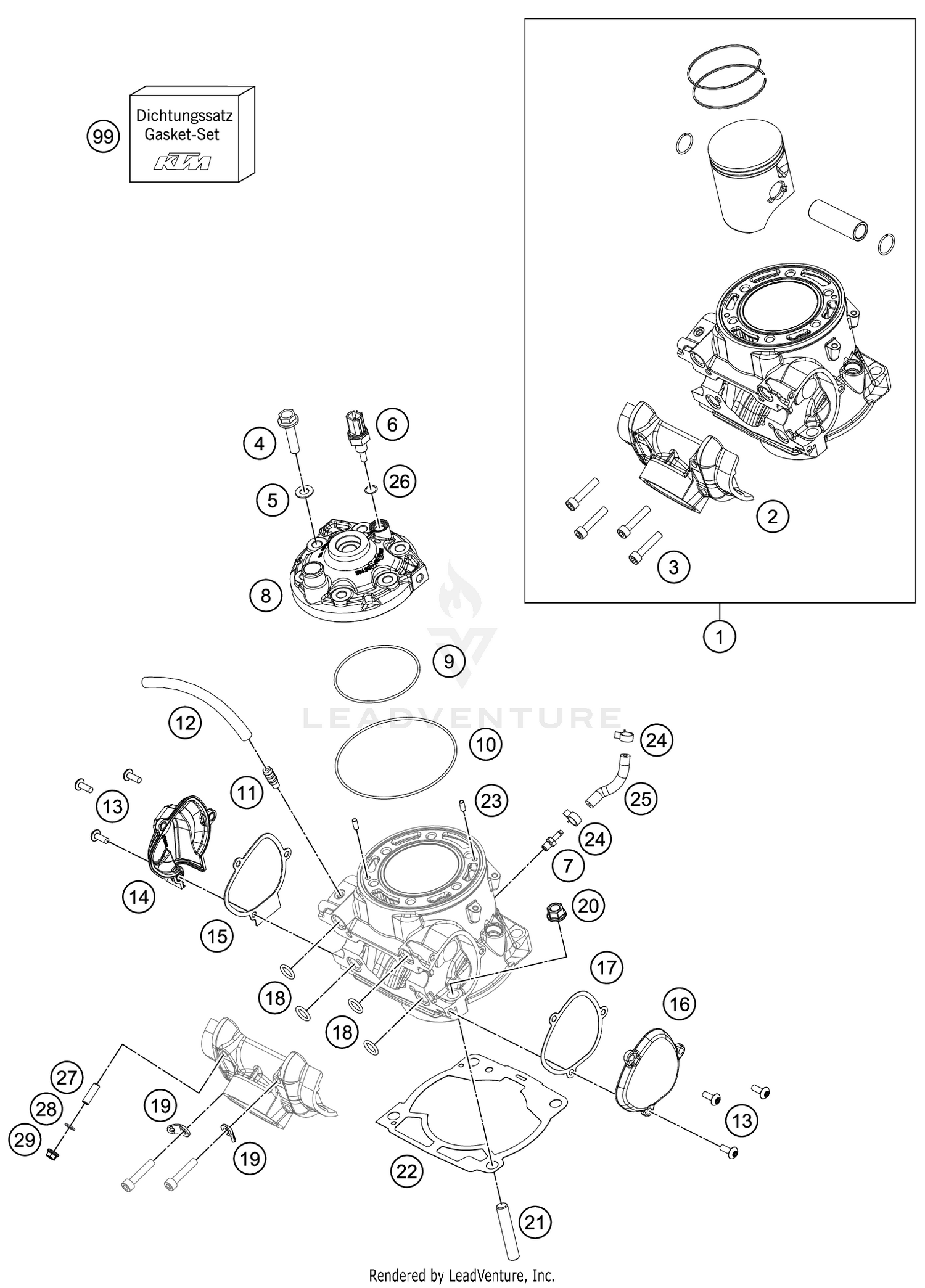 CYLINDER, CYLINDER HEAD
