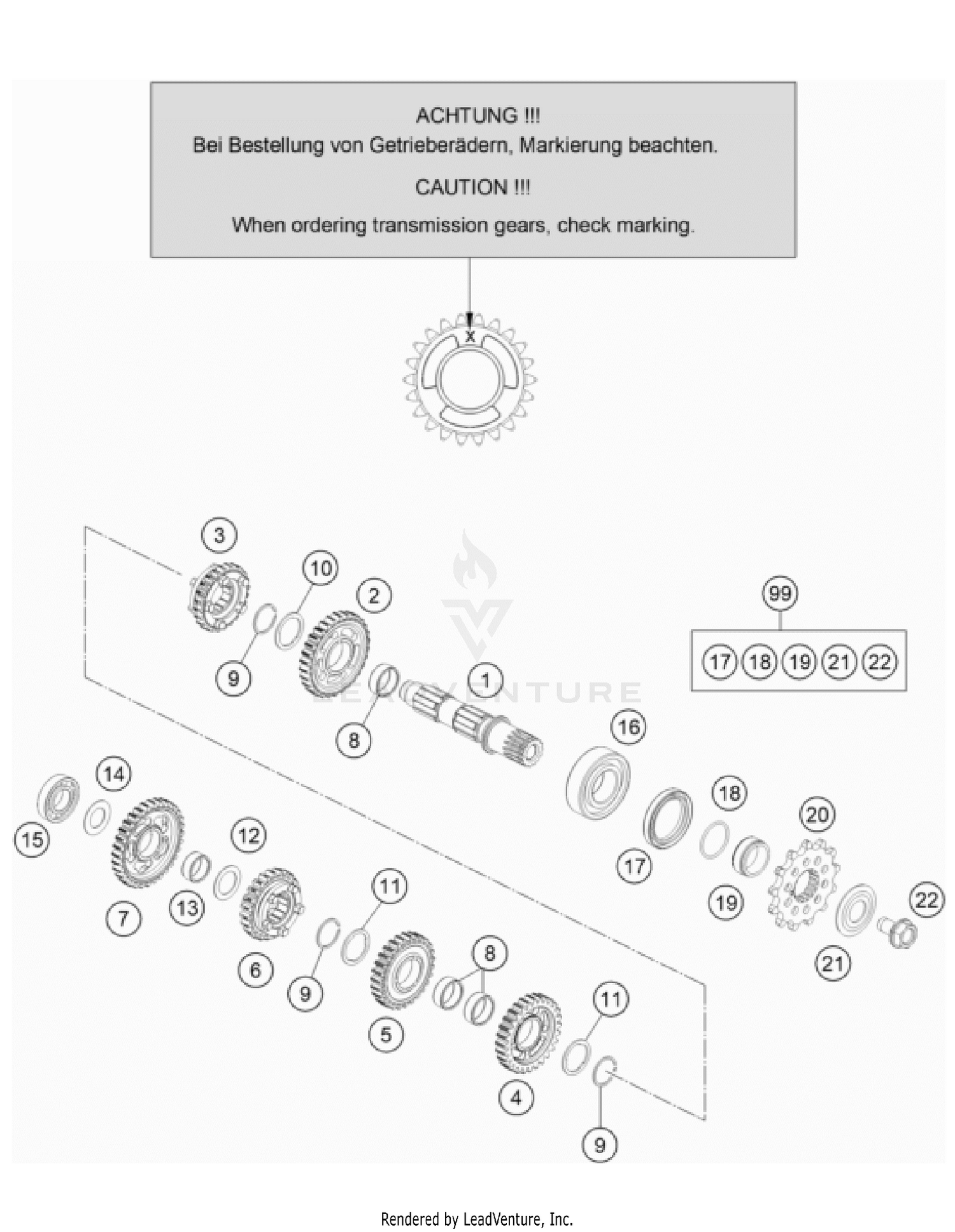 TRANSMISSION II - COUNTERSHAFT