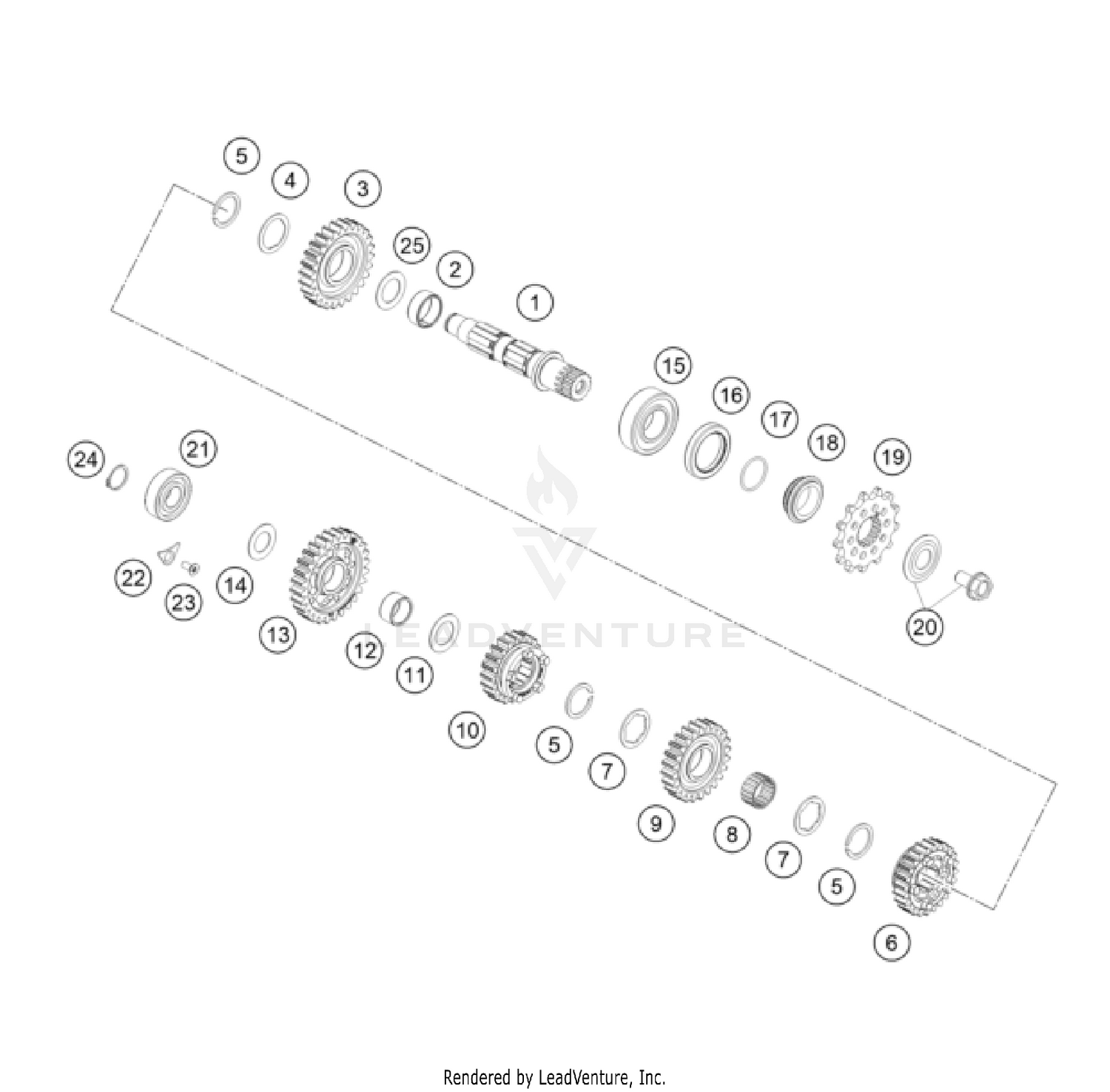 TRANSMISSION II - COUNTERSHAFT