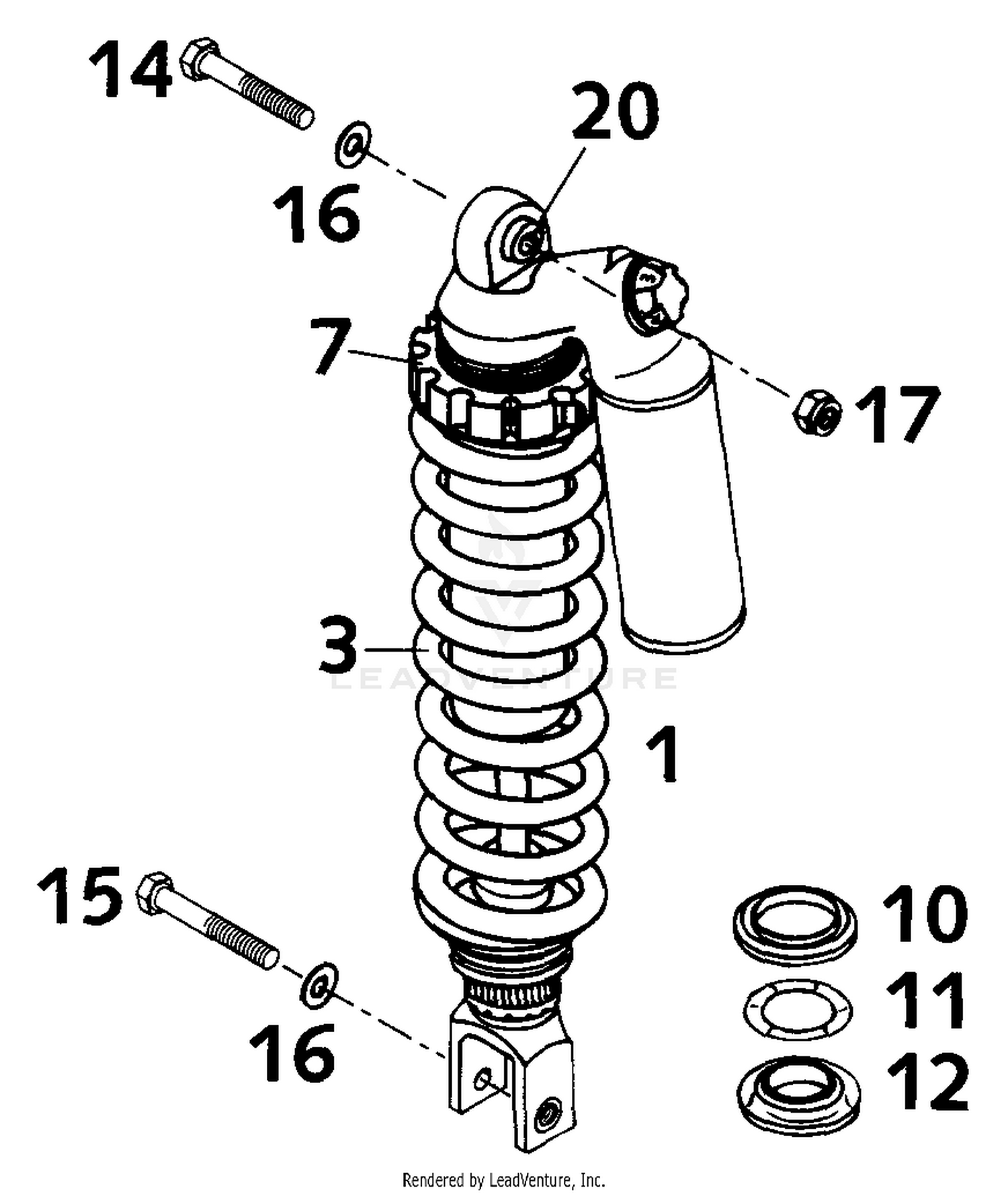 Shock Absorber White Power