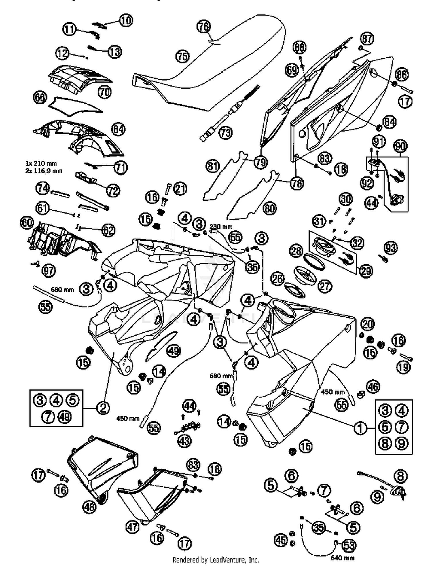 Tank, Seat, Cover