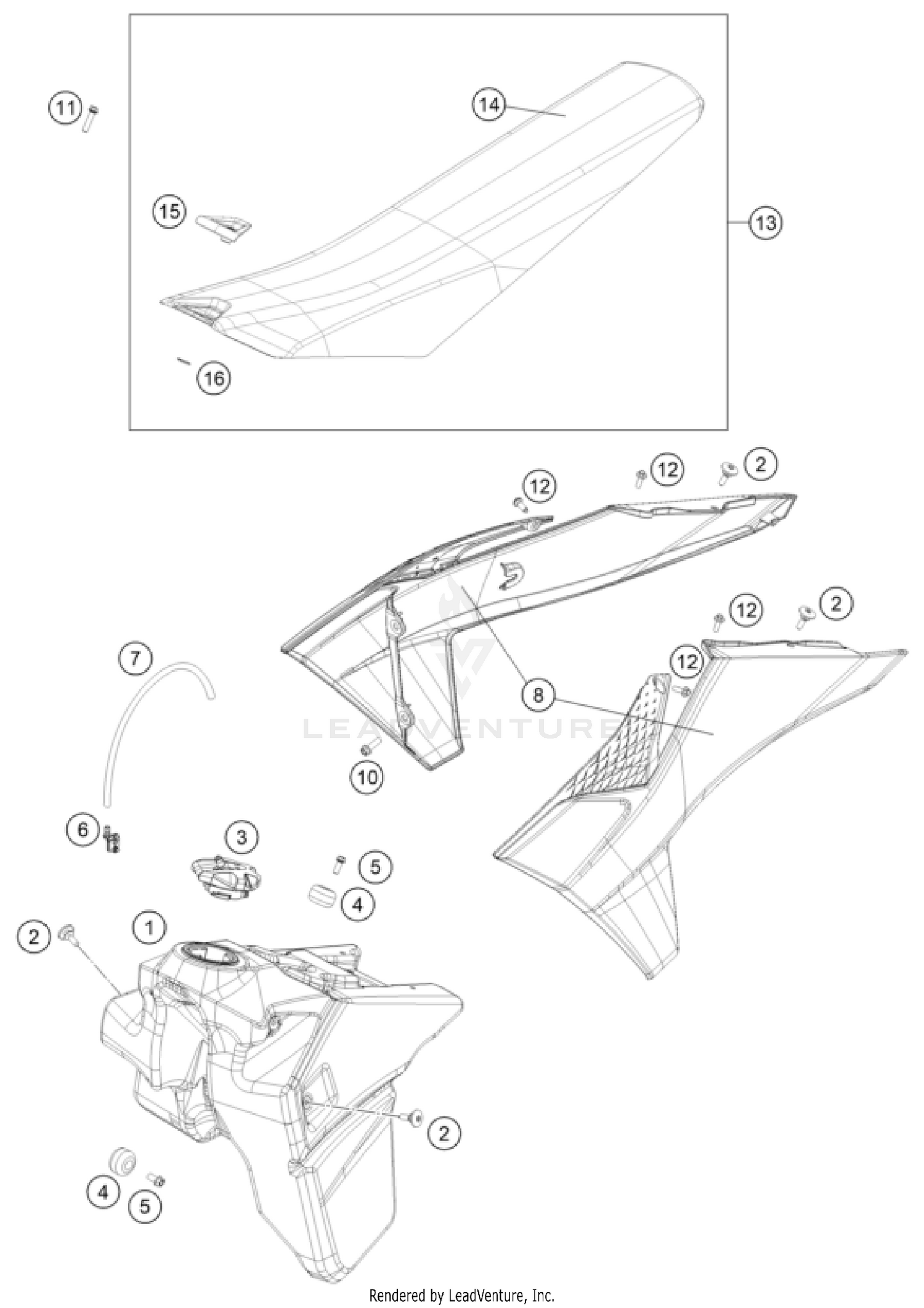 TANK, SEAT