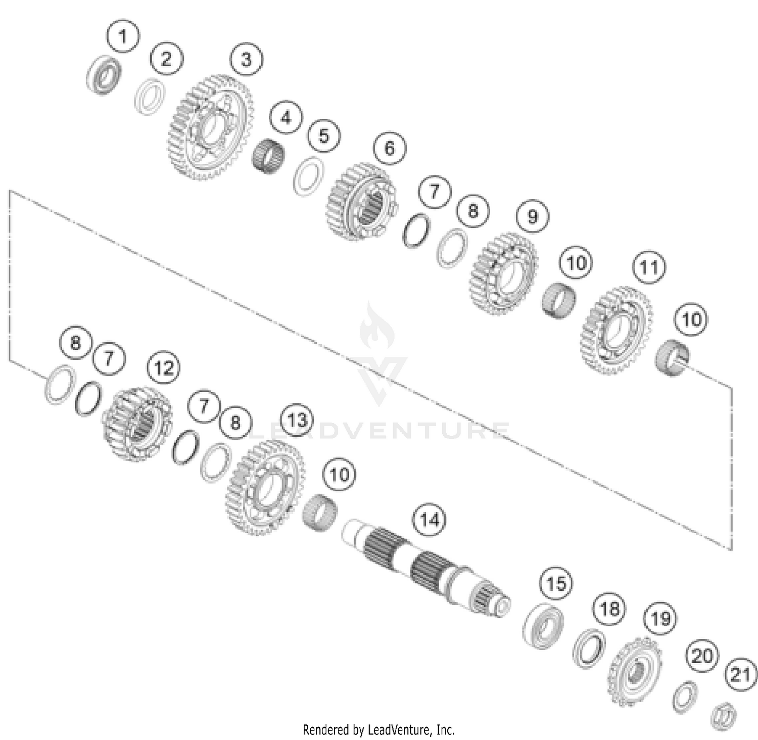 TRANSMISSION II - COUNTERSHAFT