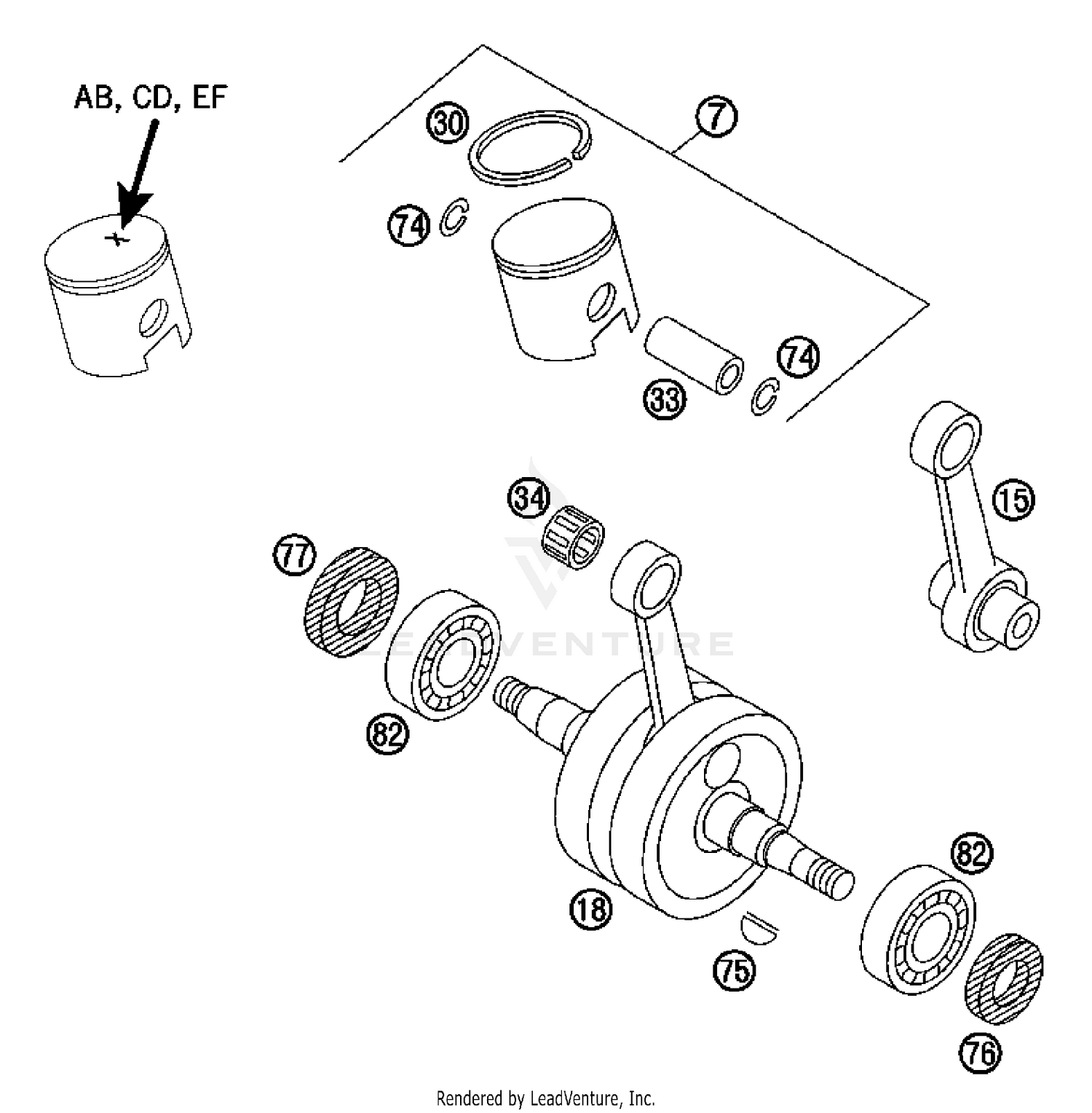 Crankshaft, Piston