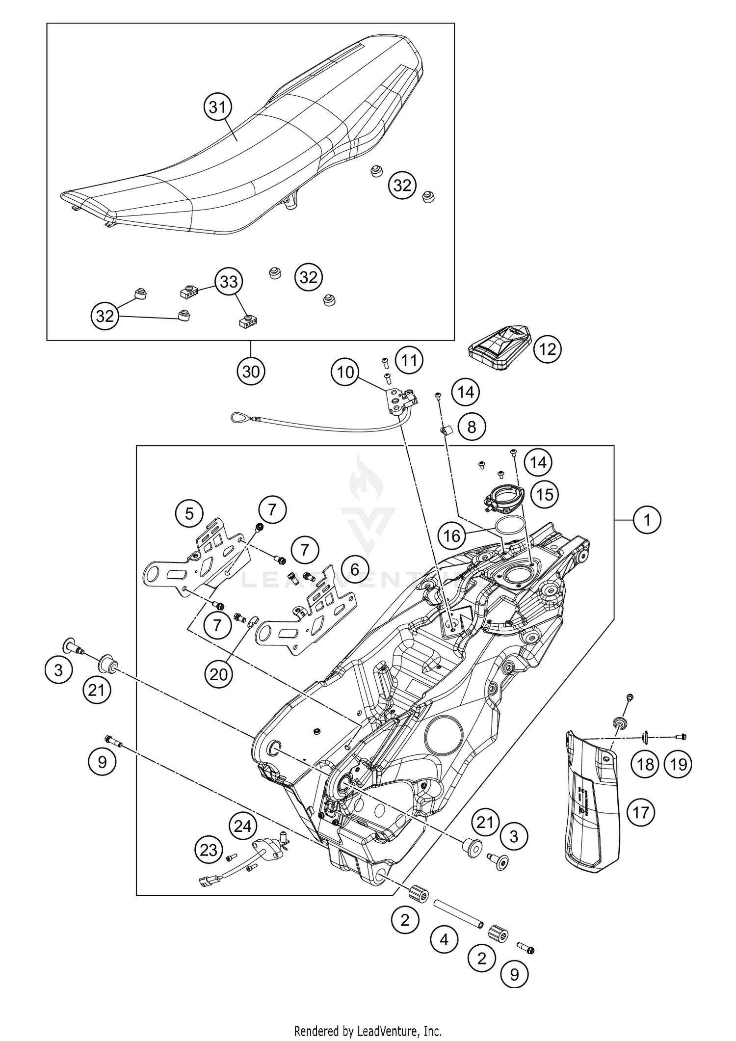 TANK, SEAT