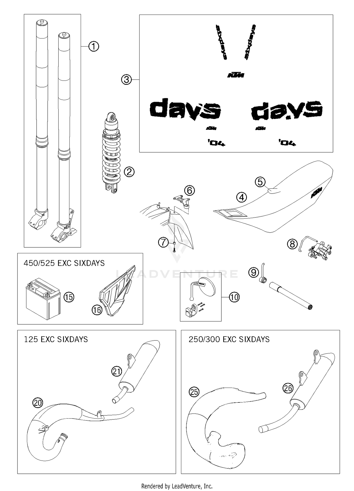 New Parts Sixdays Chassis