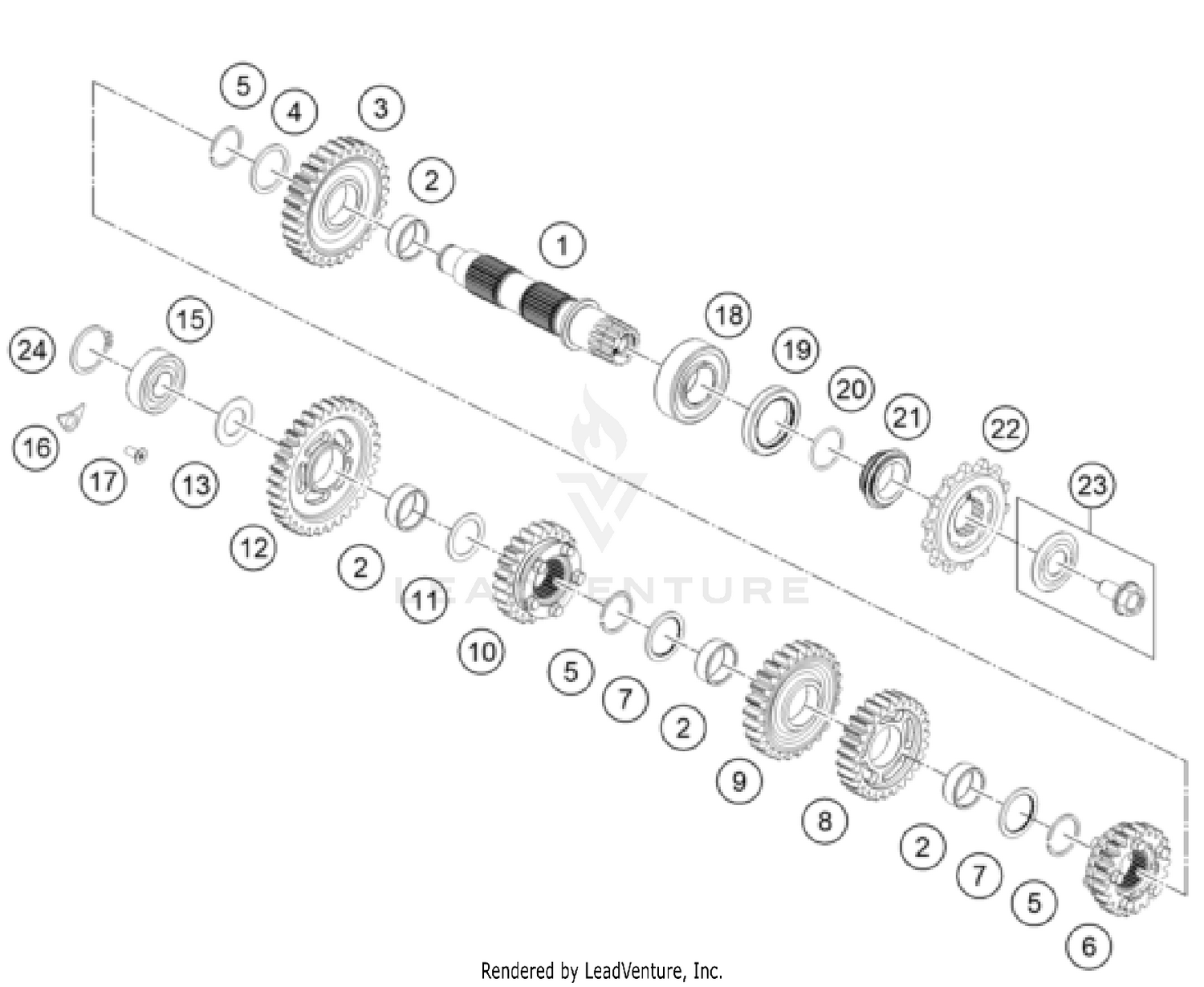 TRANSMISSION II - COUNTERSHAFT