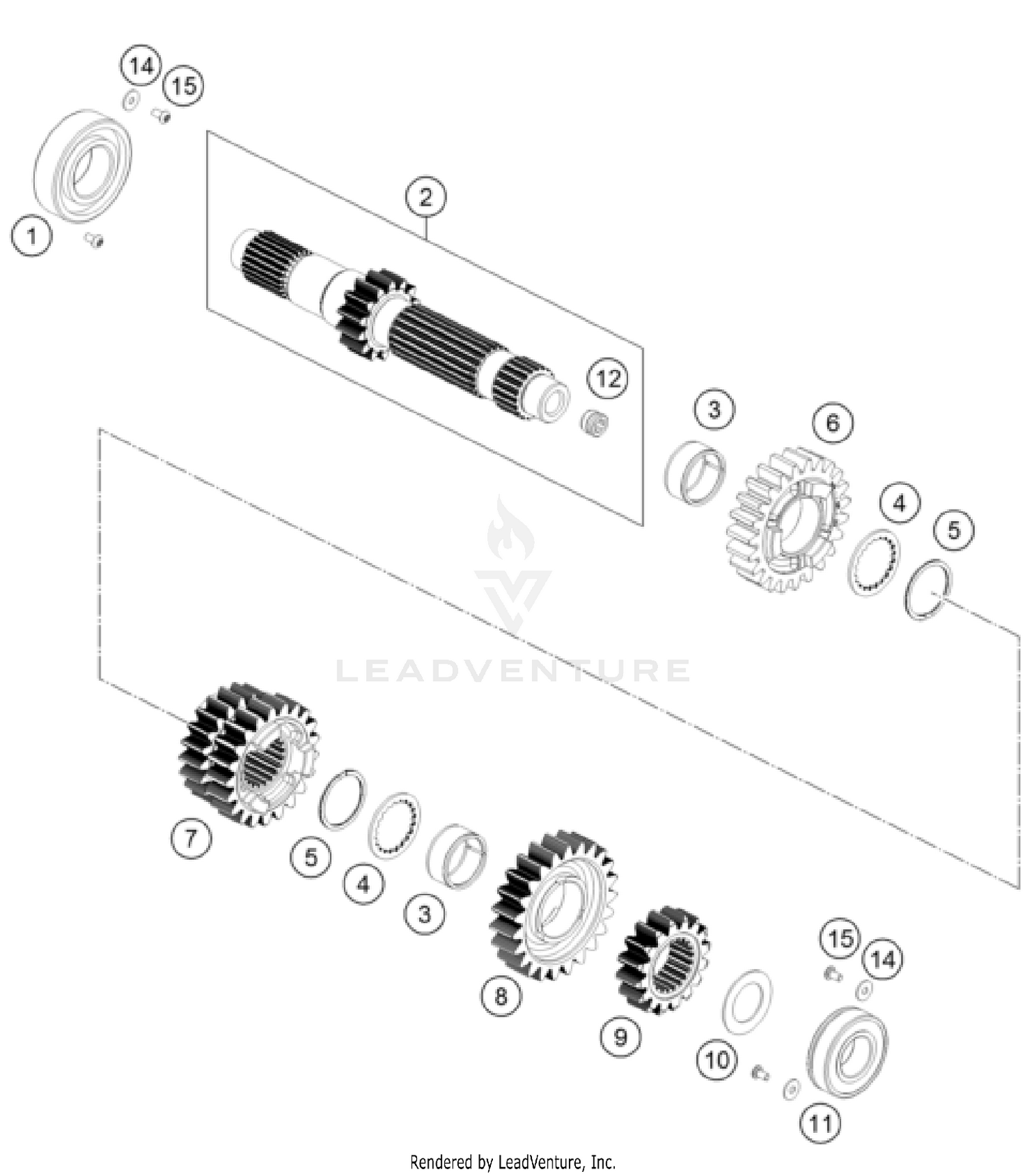 TRANSMISSION I - MAIN SHAFT