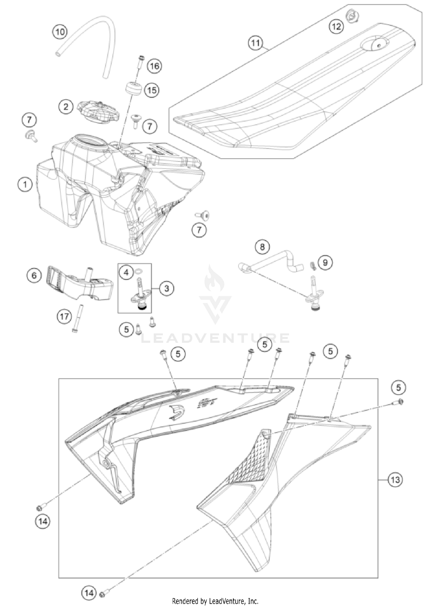 TANK, SEAT