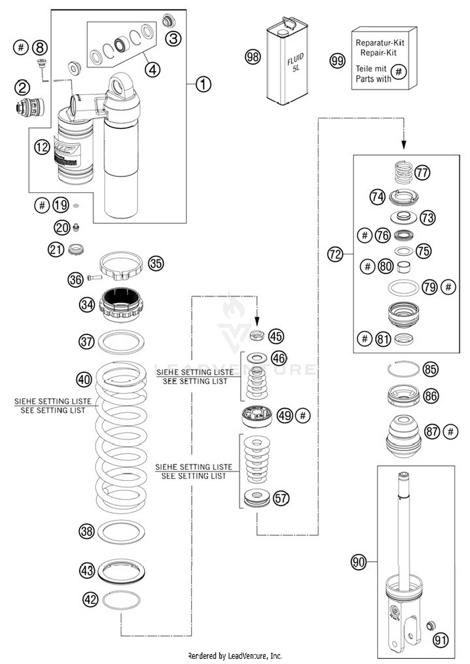 Shock Absorber Disassembled