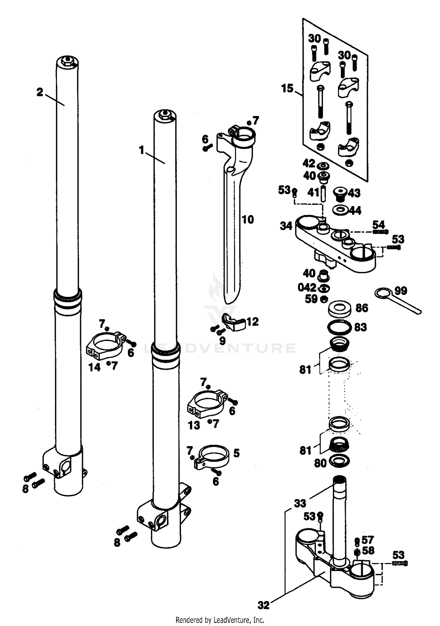 Front Fork White Power
