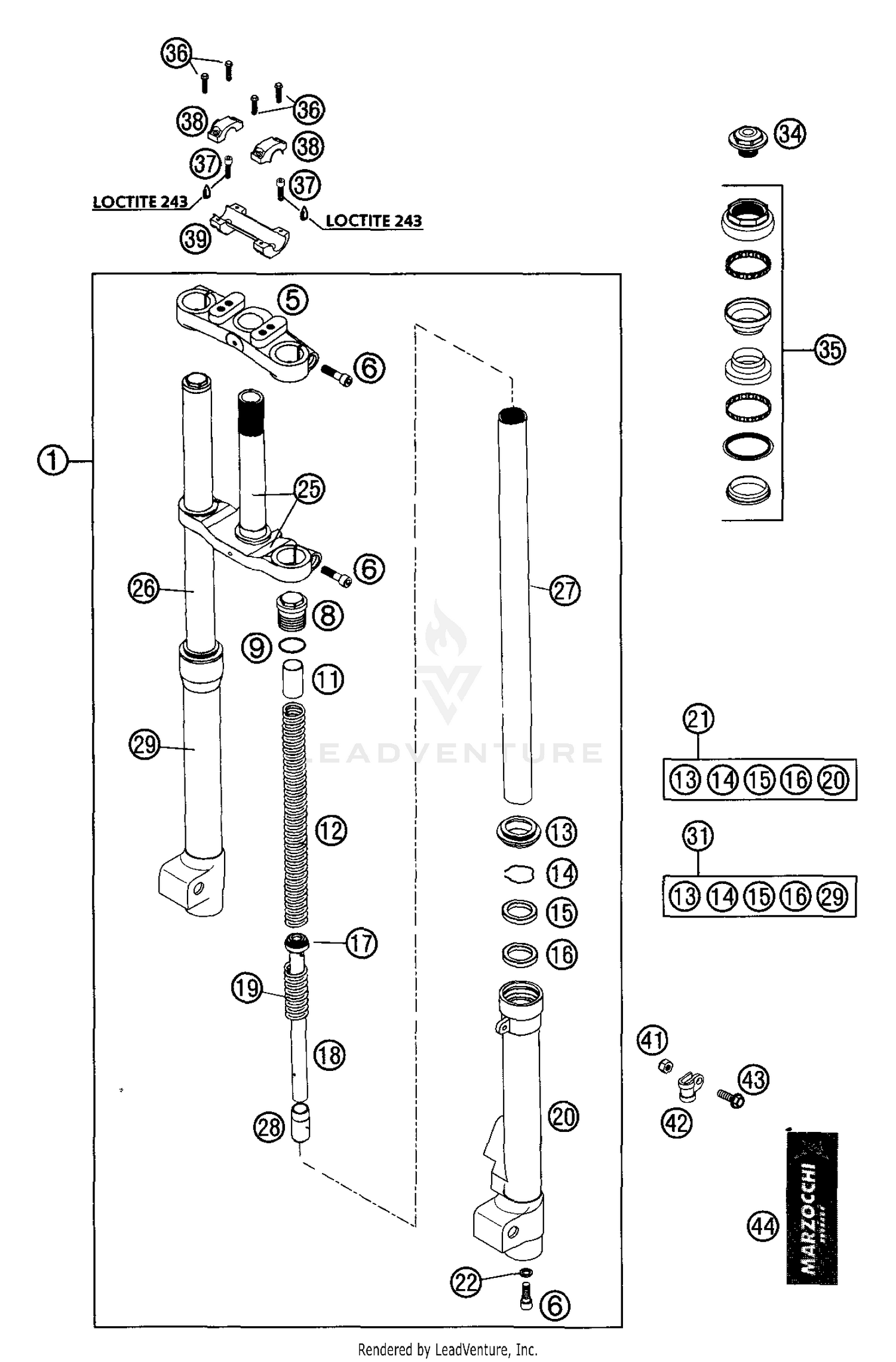 Front Fork Marzocchi