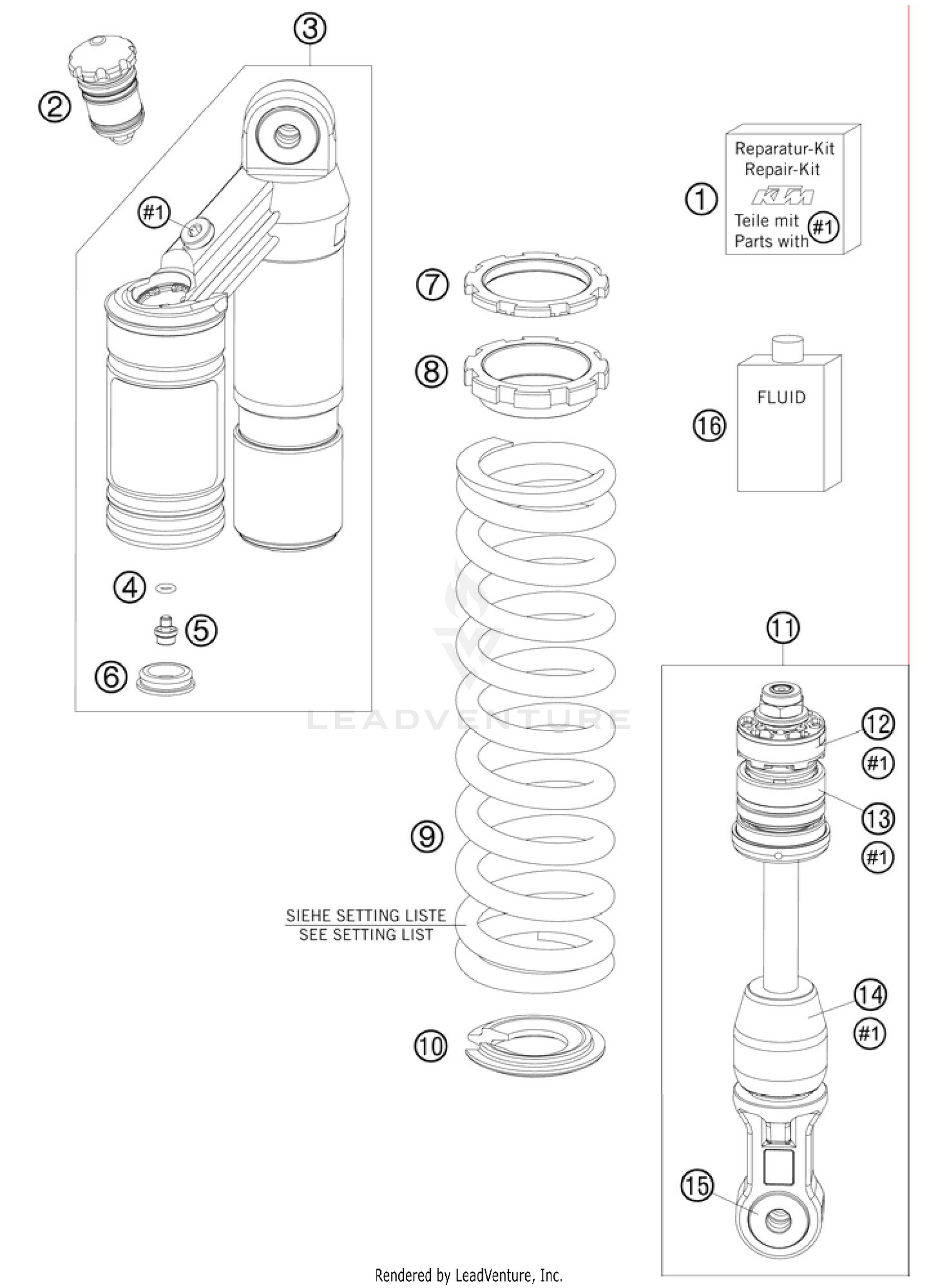 Shock Absorber Disassembled