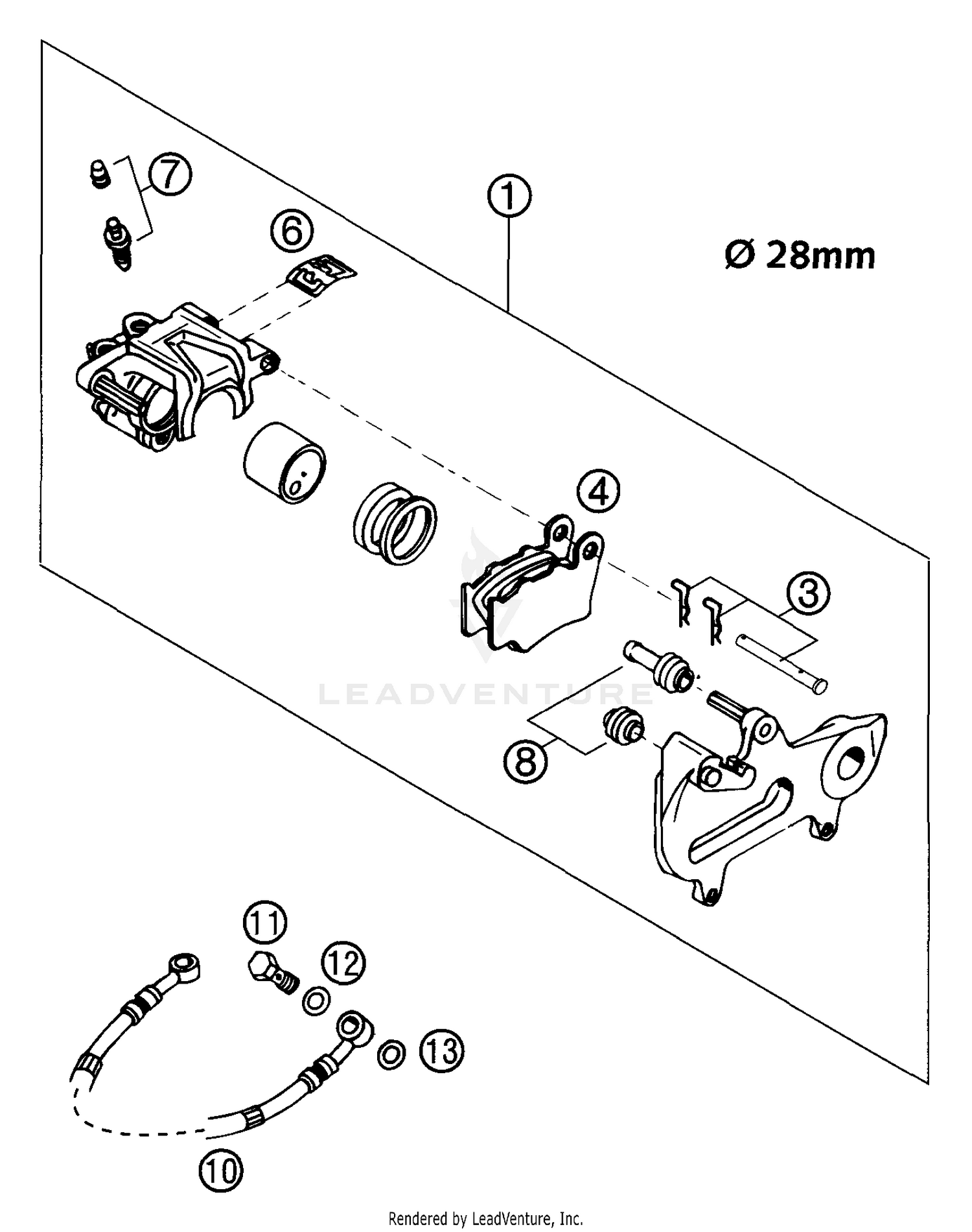 Brake Caliper Rear