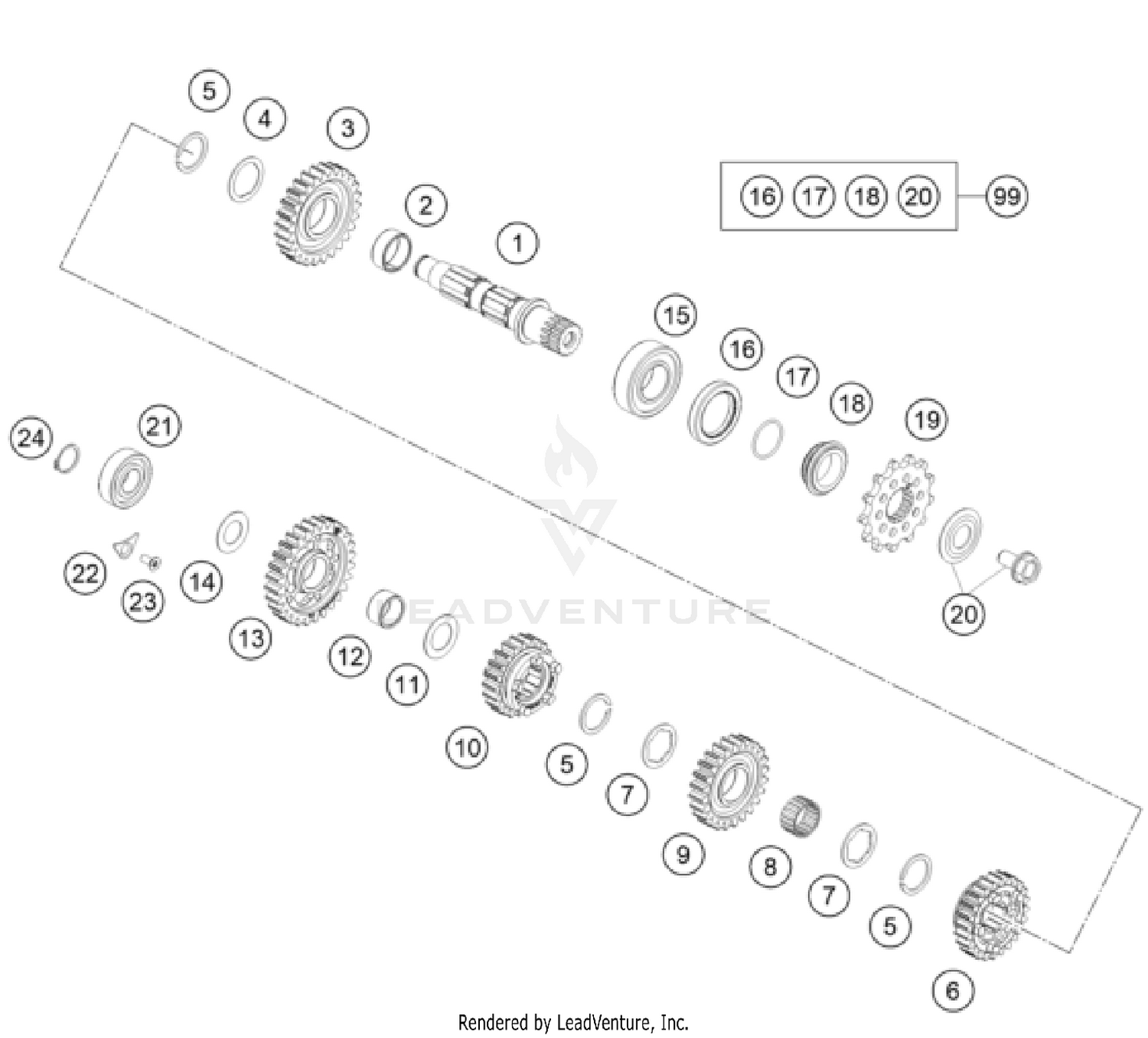 TRANSMISSION II - COUNTERSHAFT