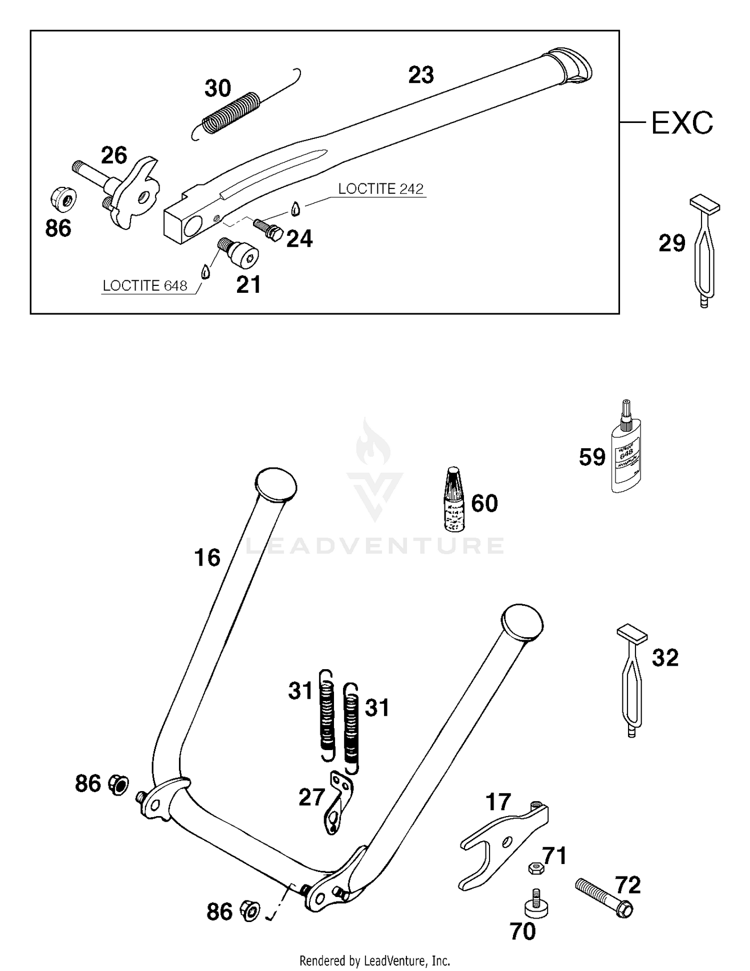 Side - And Center Stand