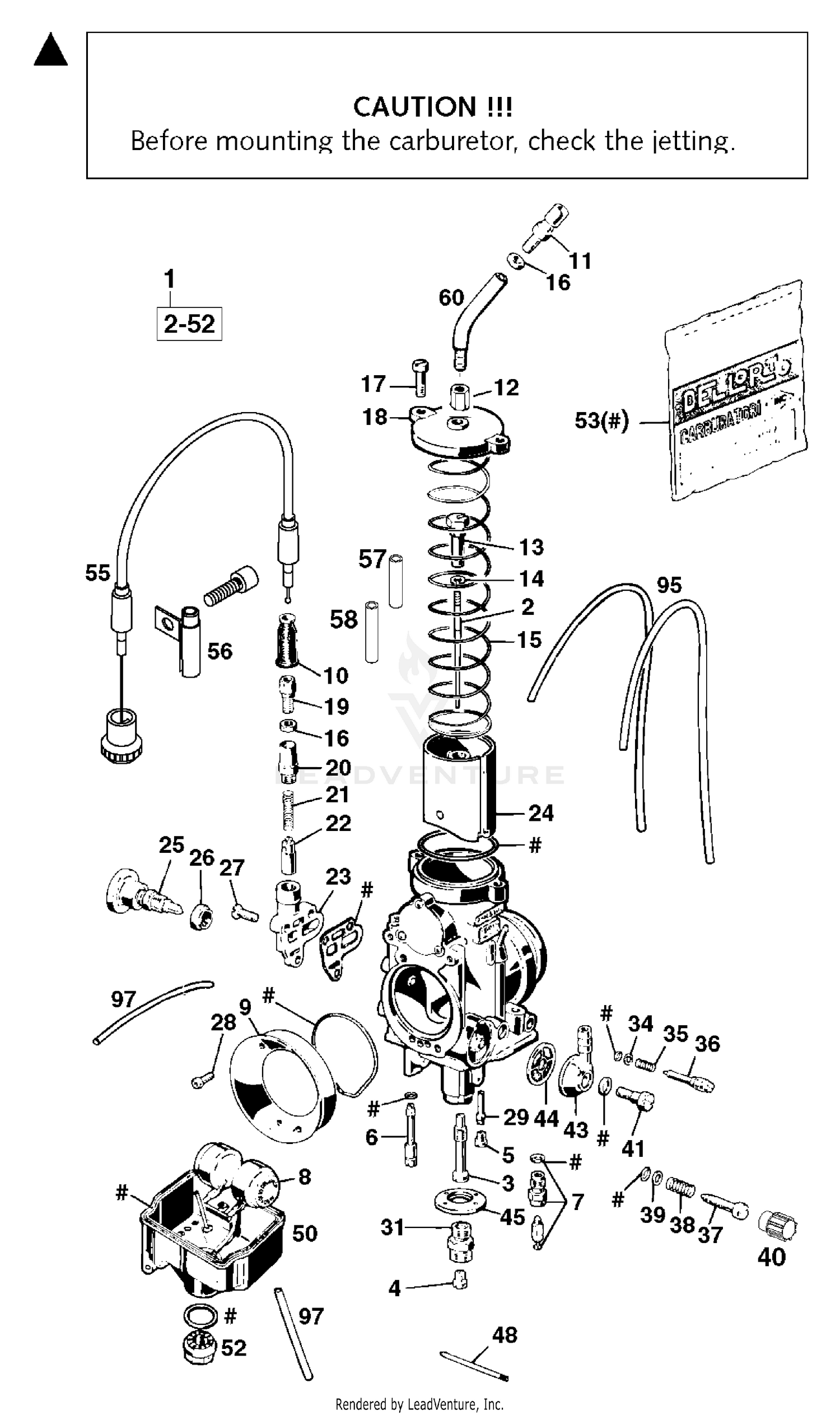 Carburetor Dell Orto 38/40