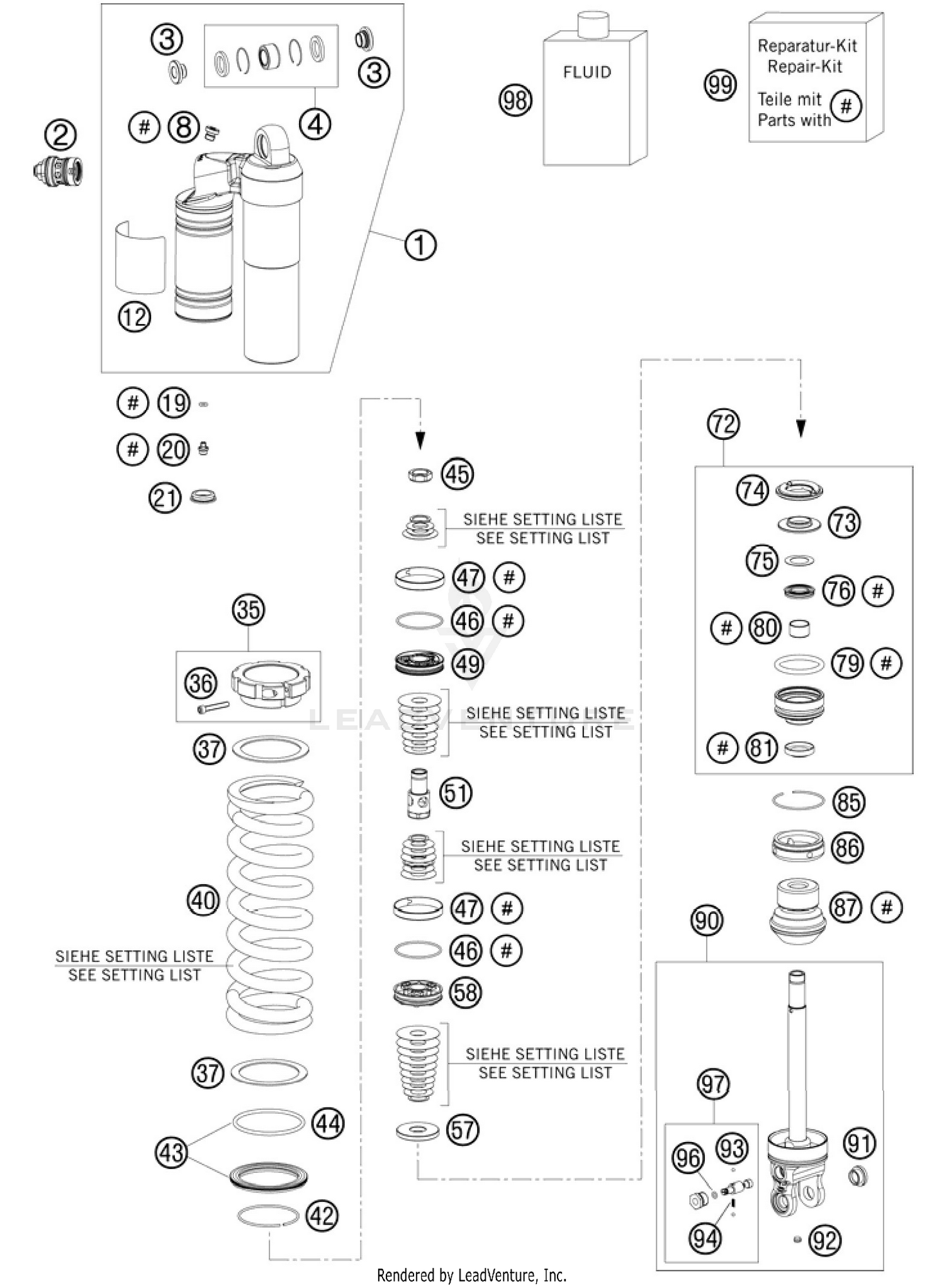 Shock Absorber Disassembled